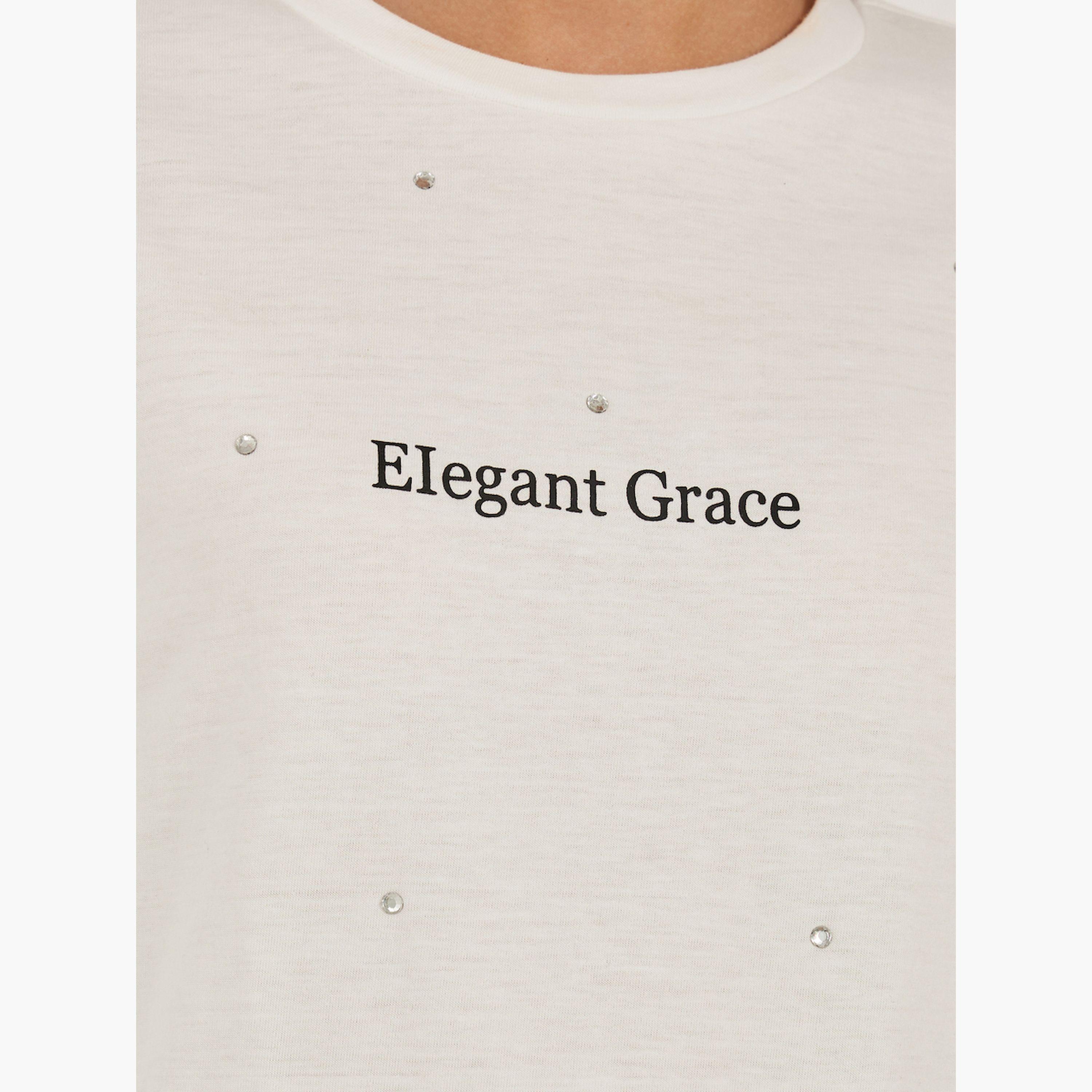 Styli Embellished Slogan Print Oversized T-Shirt-women-clothing-tshirts-image-4