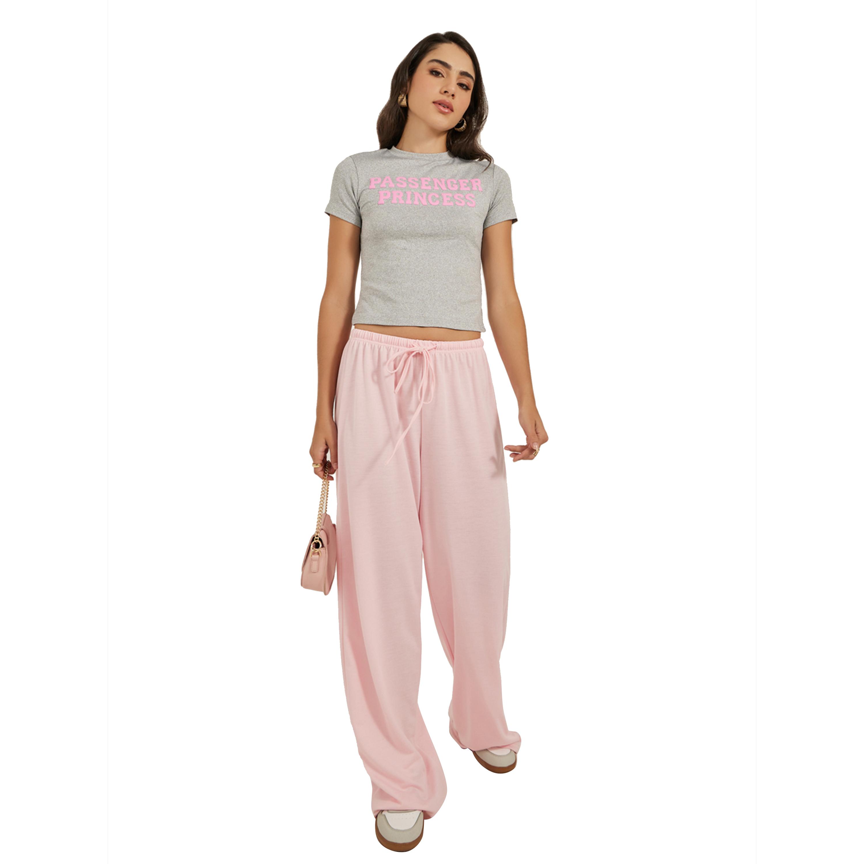 Styli Embossed Slogan Round Neck Fitted T-Shirt-women-clothing-tshirts-image-2