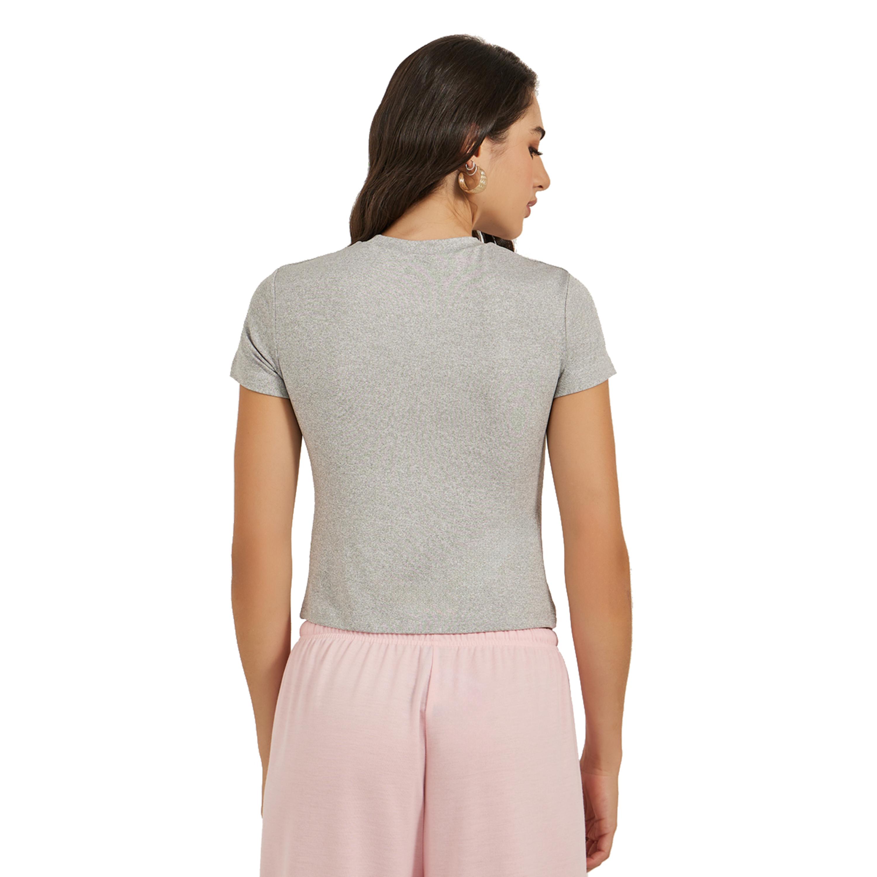 Styli Embossed Slogan Round Neck Fitted T-Shirt-women-clothing-tshirts-image-5