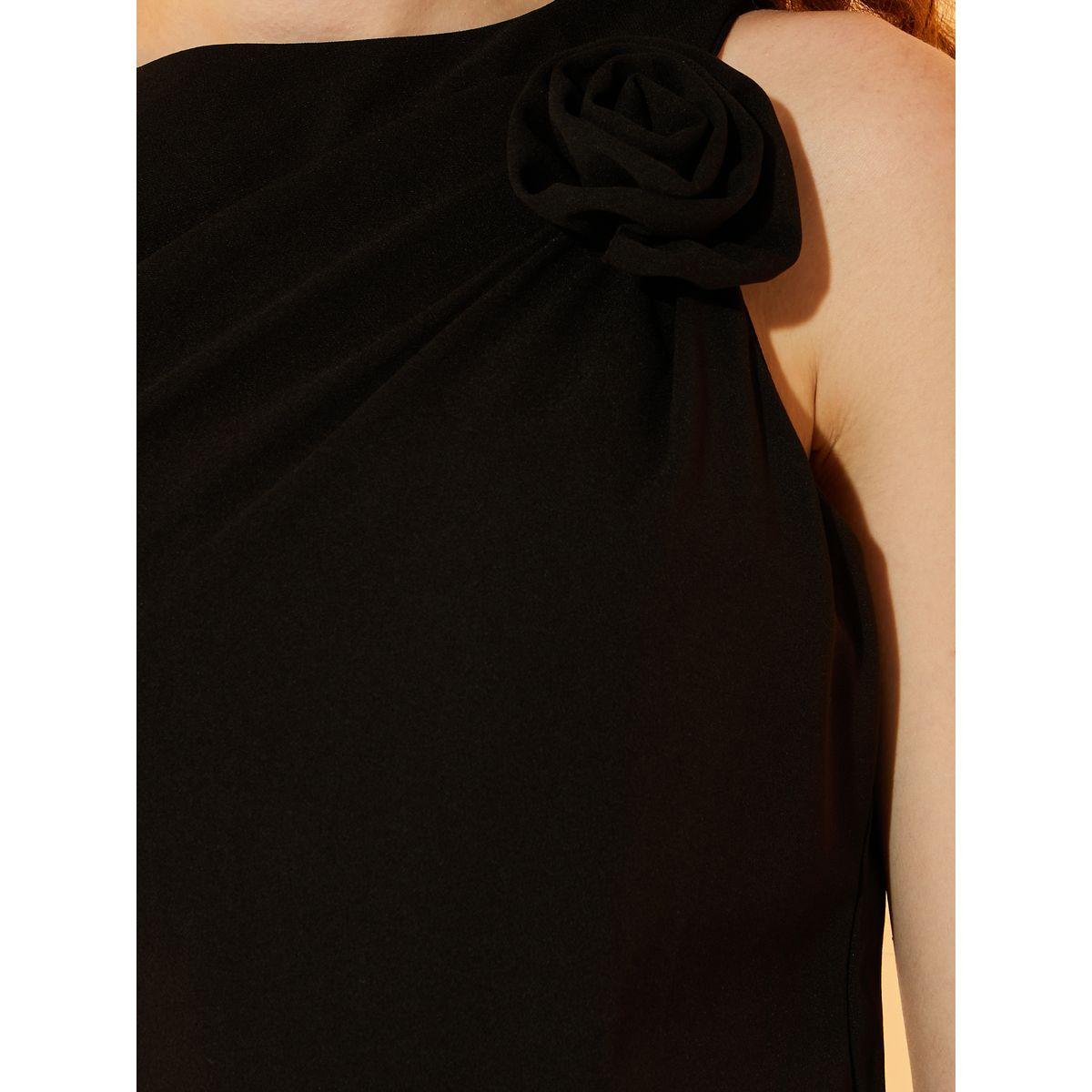 Take Two Round Neck Flower Detail Sheath Maxi Dress-women-clothing-dresses-image-3