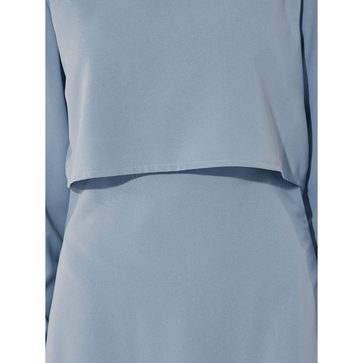 Take Two 2in1 Look Solid Round Neck A-Line Maxi Dress-women-clothing-dresses-image-4