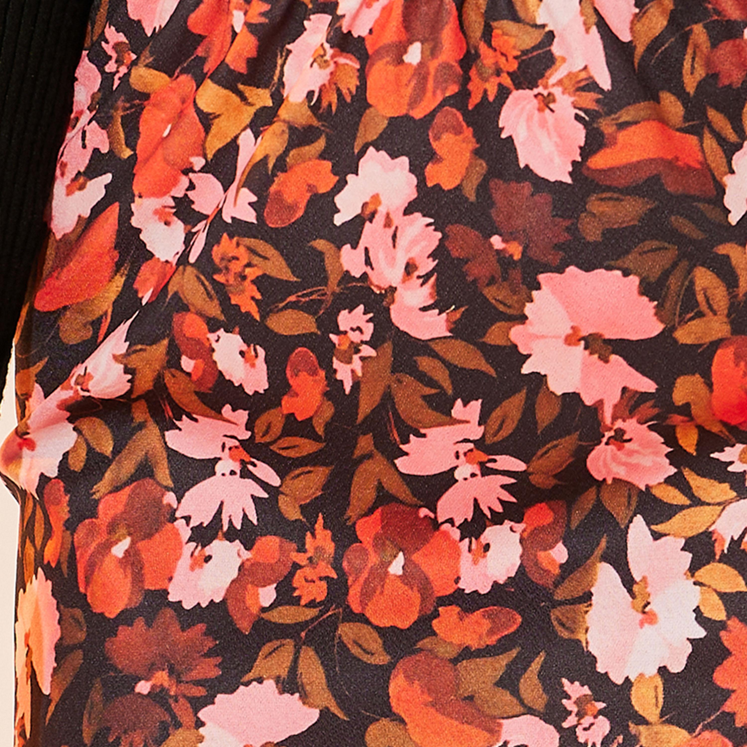تنورة طويلة مطبعة بالكامل بطبعة زهور-women-clothing-bottoms-skirts-image-3