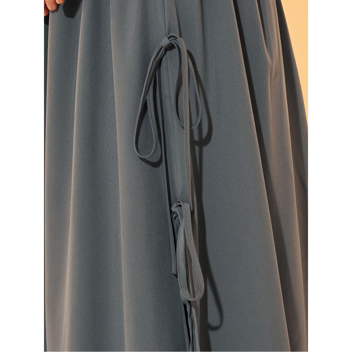 Take Two Color Block Layered A-Line Maxi Skirt with Tie-Up Detail-women-clothing-bottoms-skirts-image-4