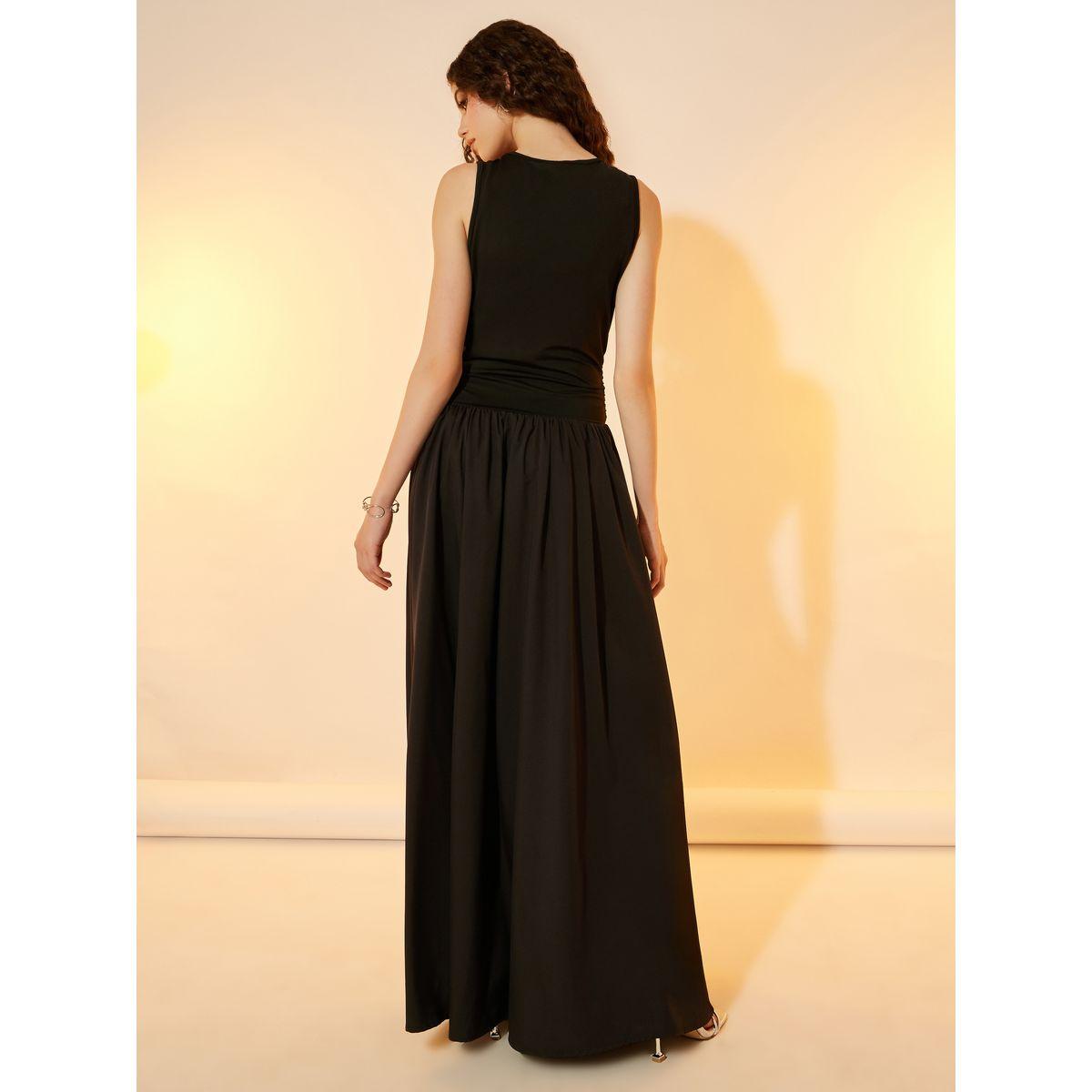 Take Two Solid Sleeveless Drop Waist Maxi Dress-women-clothing-dresses-image-4