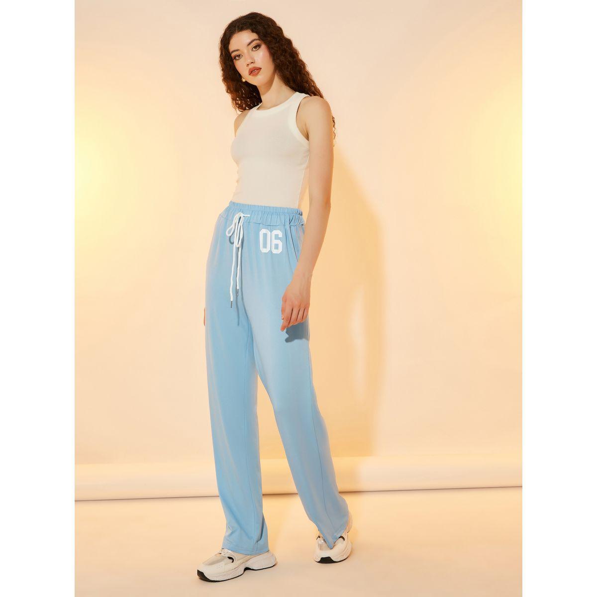 بنطال مطبع بأرجل واسعة ورباط خصر-women-clothing-bottoms-trousers-image-1