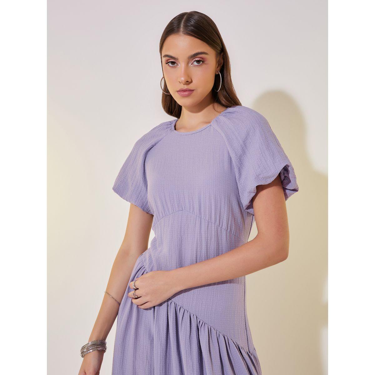 Take Two Solid Textured Lantern Sleeves Maxi Dress-women-clothing-dresses-image-5