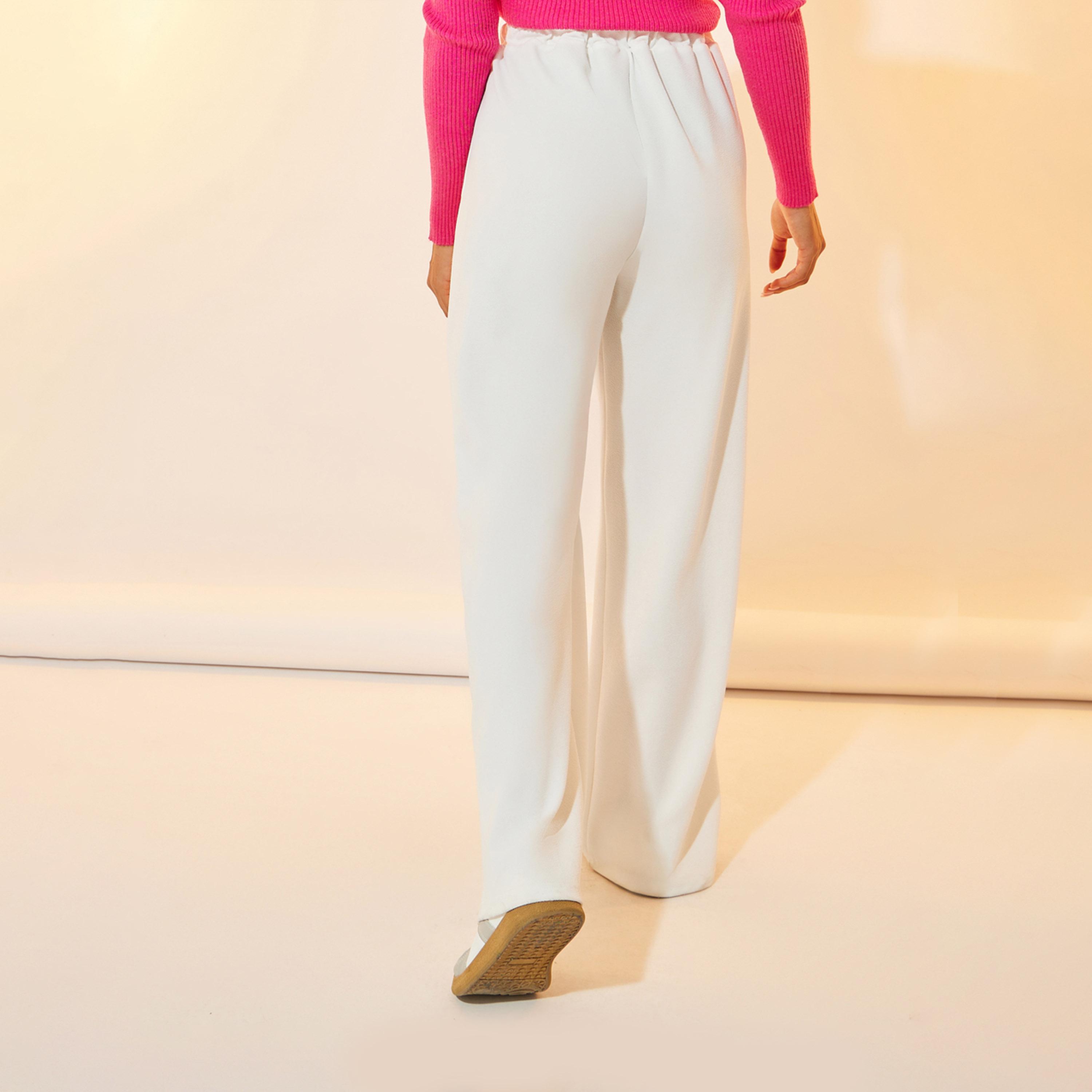 بنطال بأرجل واسعة ومُزخرف بزهرة ثلاثية الأبعاد-women-clothing-bottoms-trousers-image-4