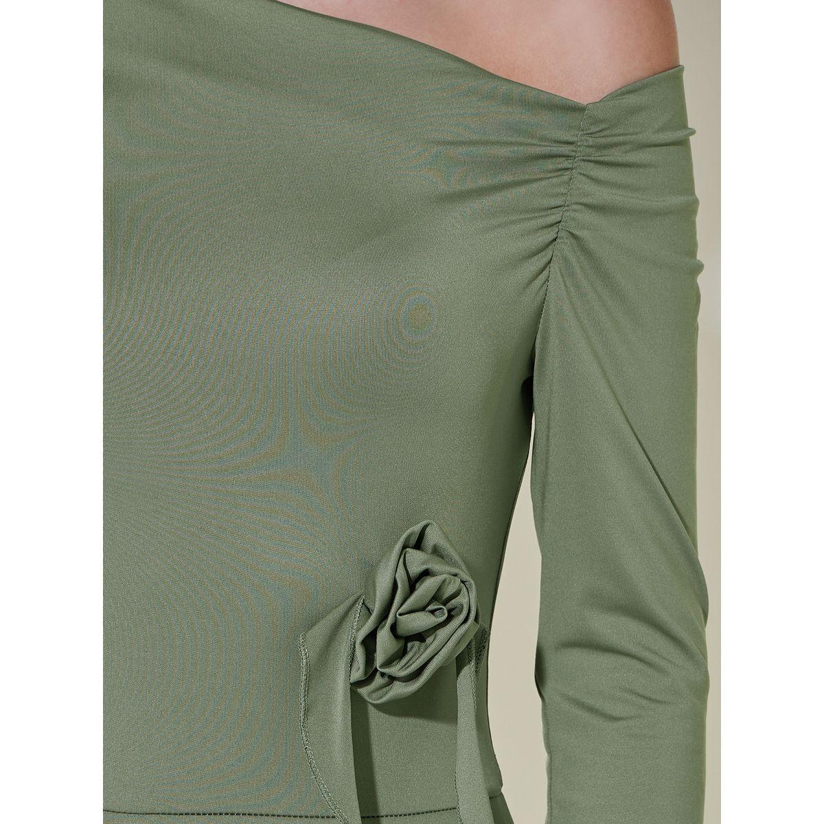 Take Two Asymmetric Neck A-Line Maxi Dress with Corsage Detail-women-clothing-dresses-image-3