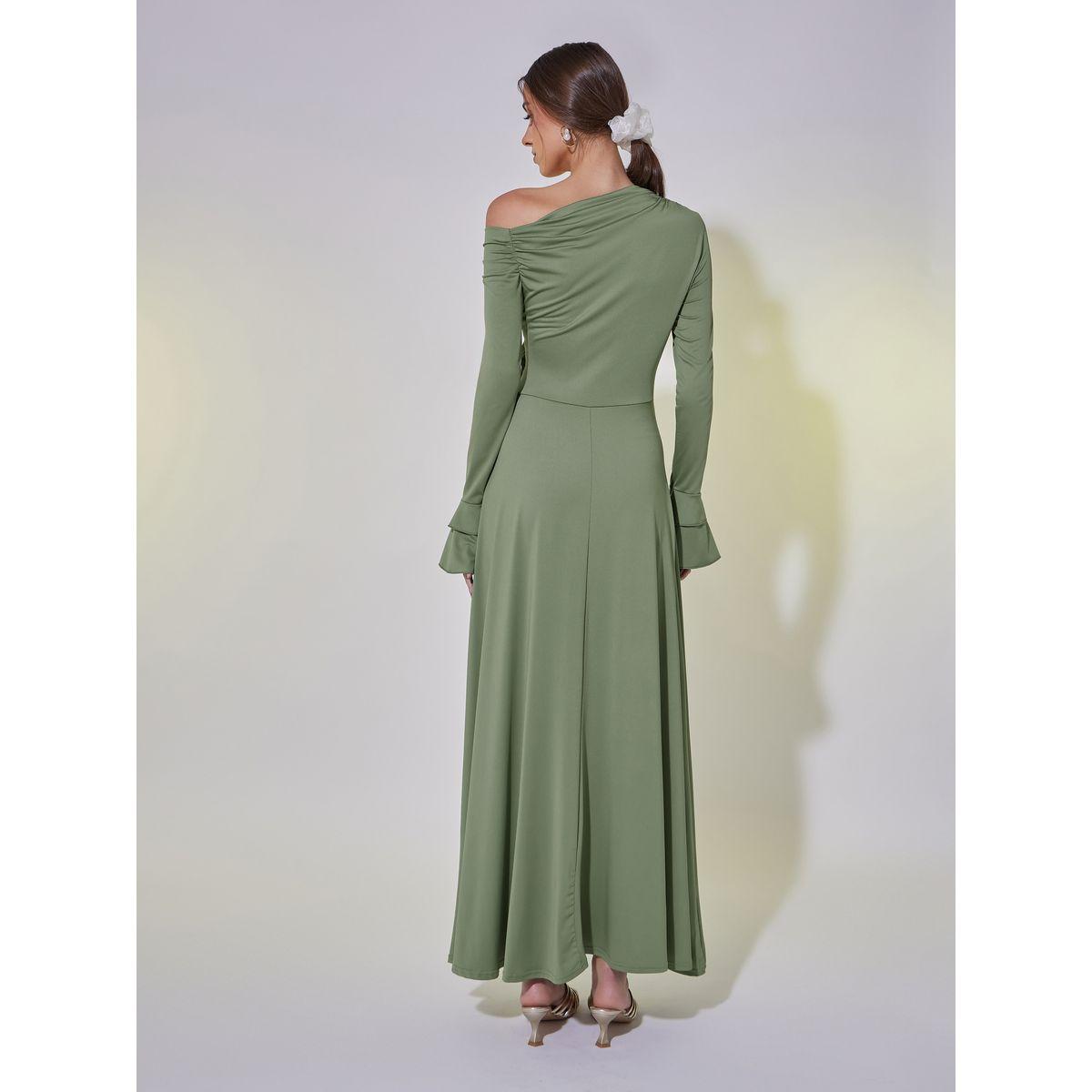 Take Two Asymmetric Neck A-Line Maxi Dress with Corsage Detail-women-clothing-dresses-image-6