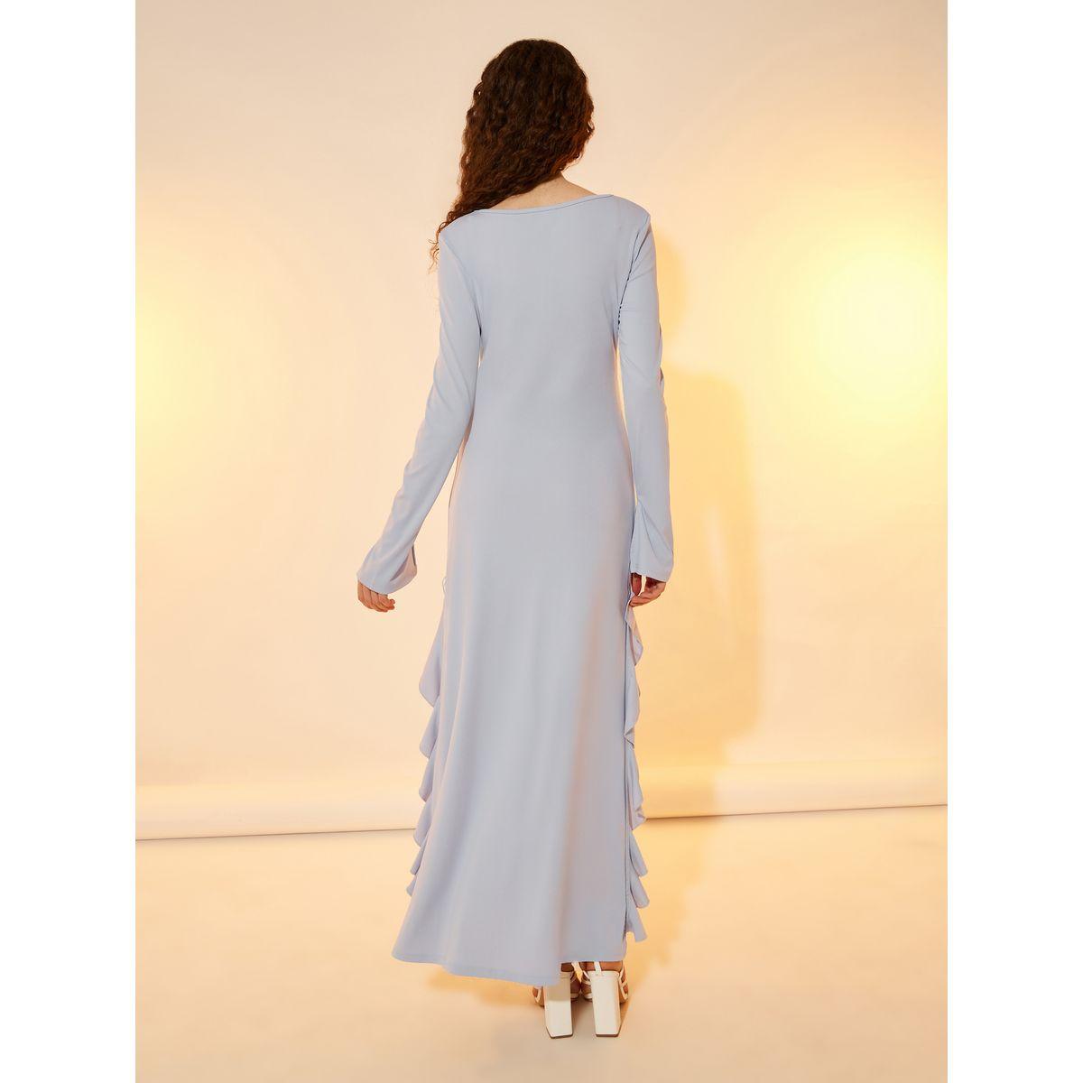 Take Two Square Neck Ruffled Sheath Maxi Dress-women-clothing-dresses-image-6