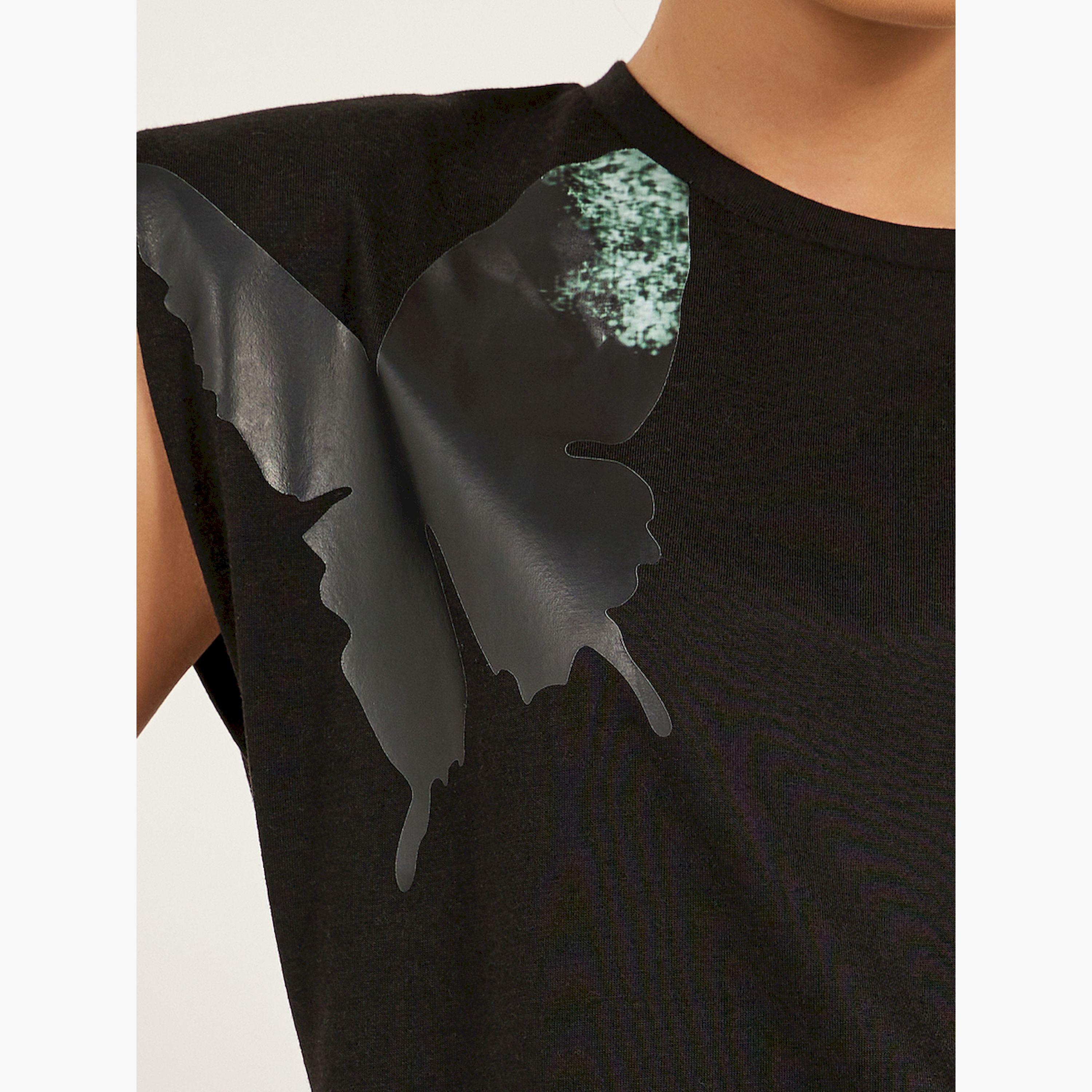 Styli Graphic Print Padded Shoulder Sleeveless T-Shirt-women-clothing-tshirts-image-4