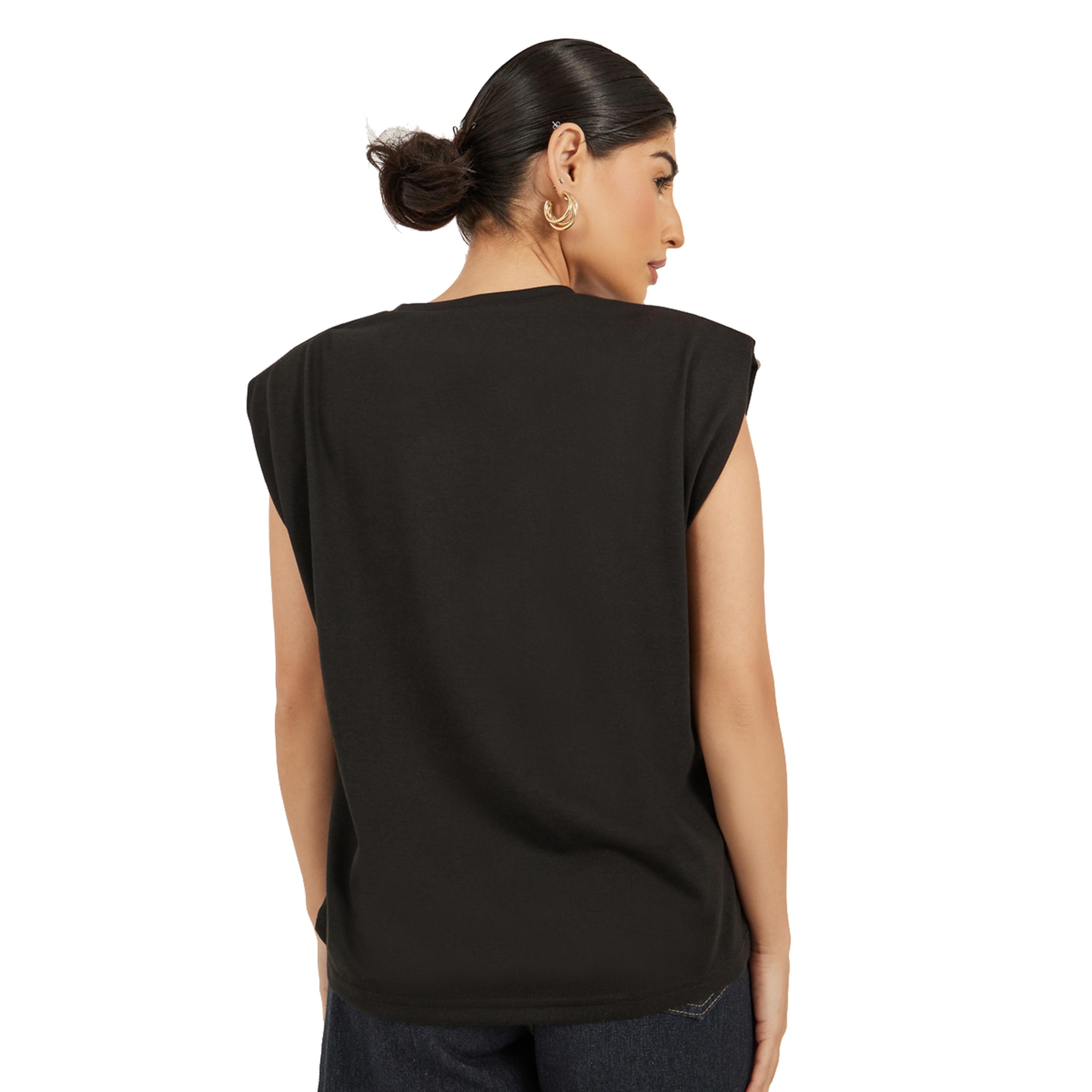 Styli Graphic Print Padded Shoulder Sleeveless T-Shirt-women-clothing-tshirts-image-5