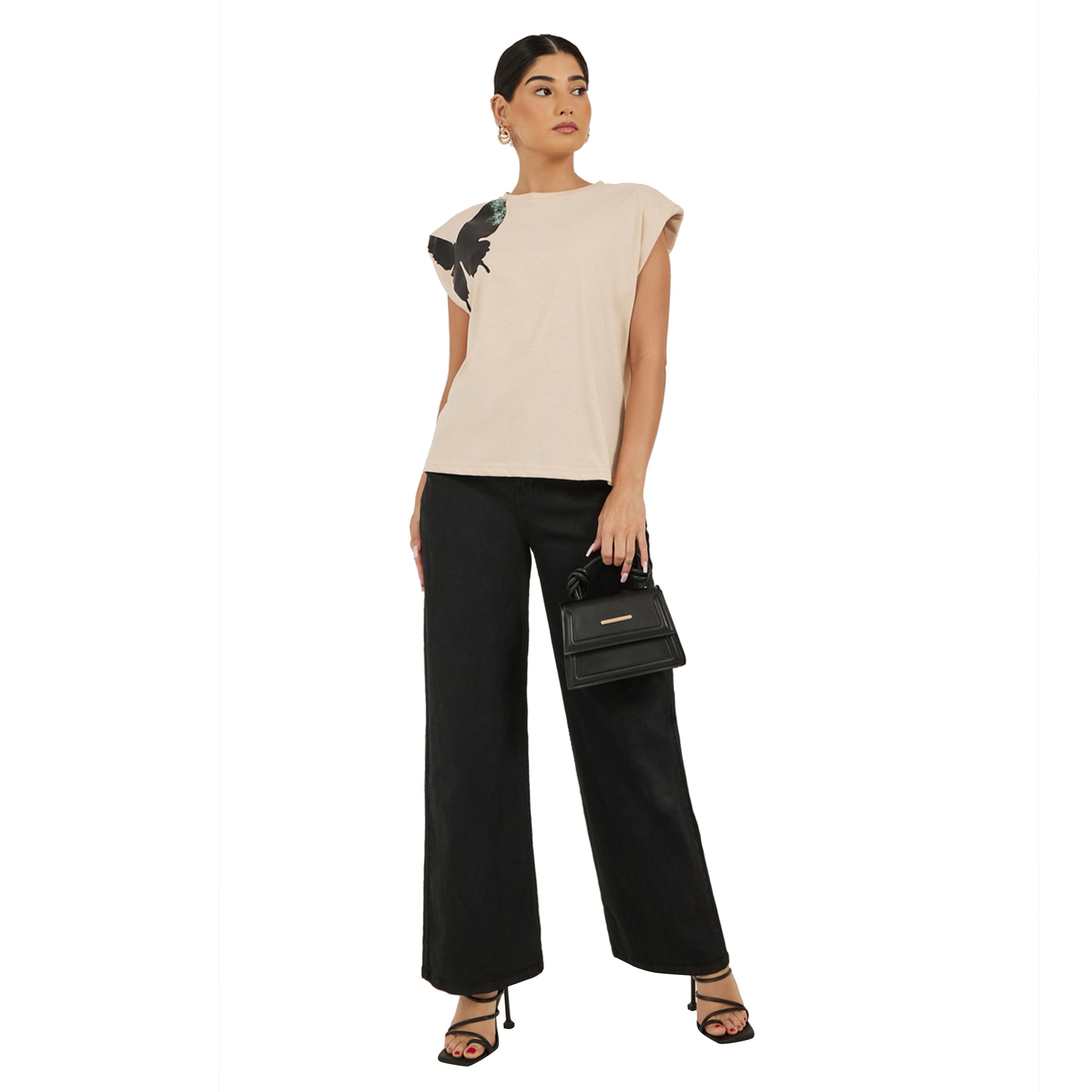 Styli Graphic Print Padded Shoulder Sleeveless T-Shirt-women-clothing-tshirts-image-2