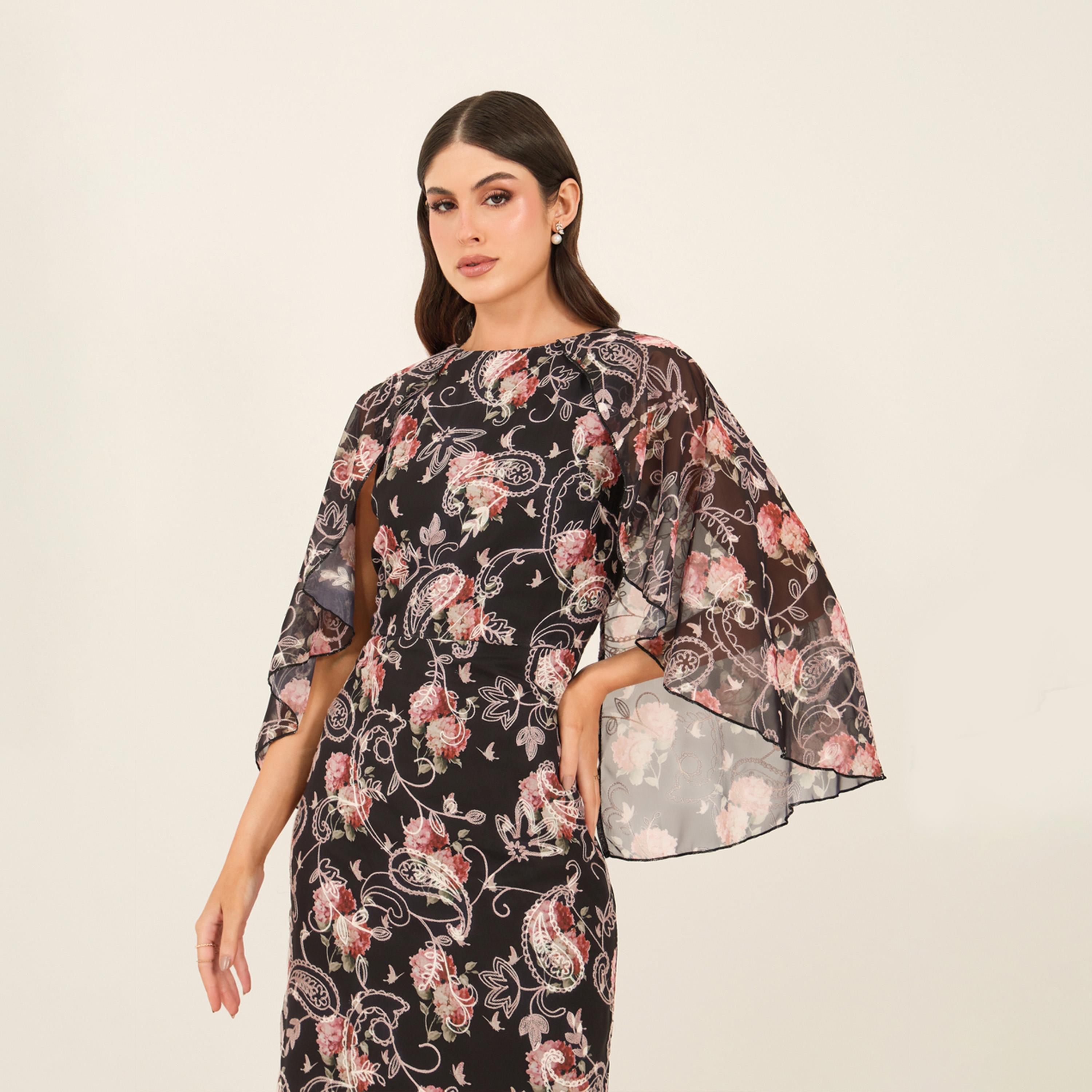فيشود ستايلي - فستان ماكسي متعدد الطبقات بطبعة زهور-women-clothing-dresses-image-3