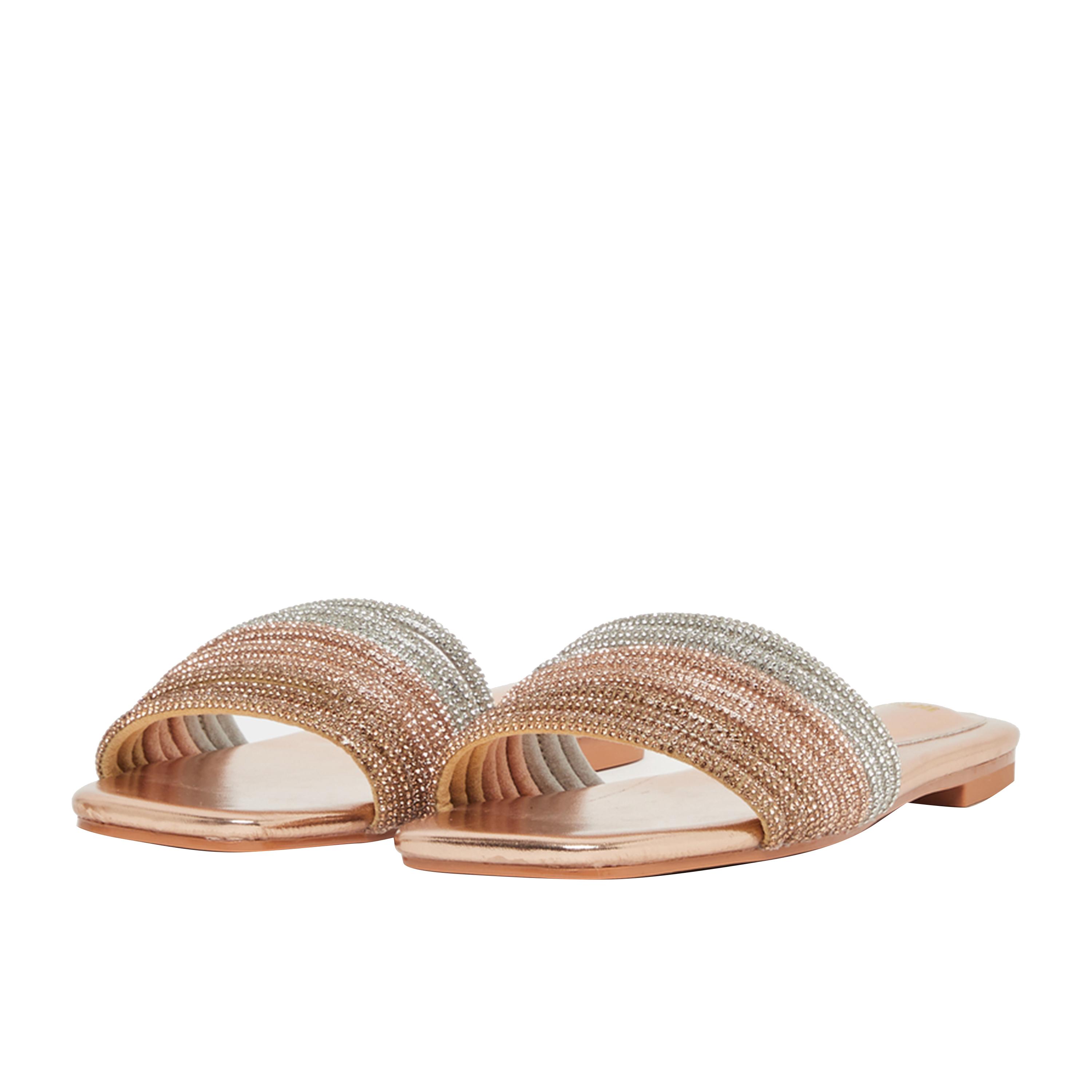 Styli Embellished Multi Strap Flat Sandals-women-shoes-sandals-flats-image-2