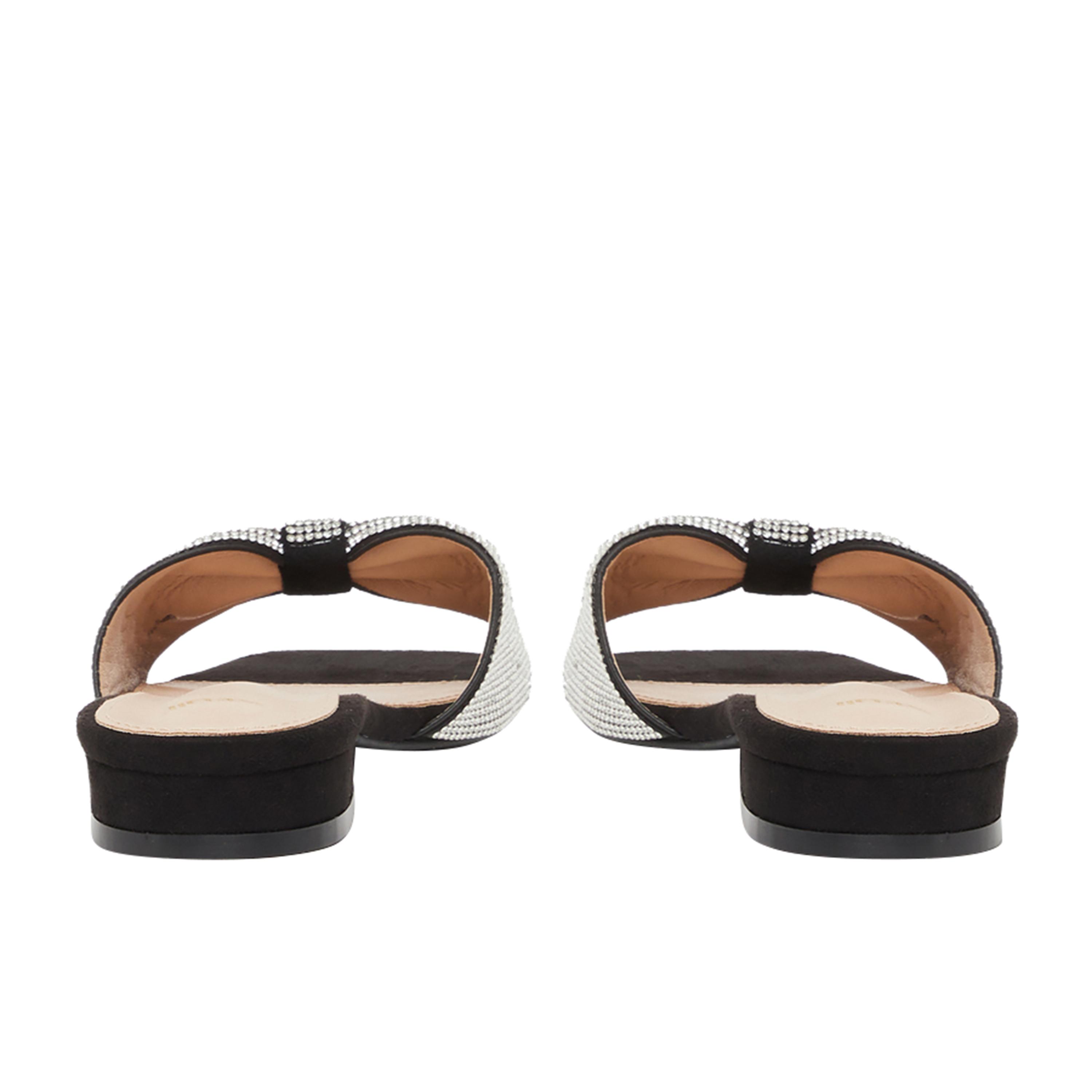 ستايلي - صندل مسطح مزين بشريط-women-shoes-sandals-flats-image-4