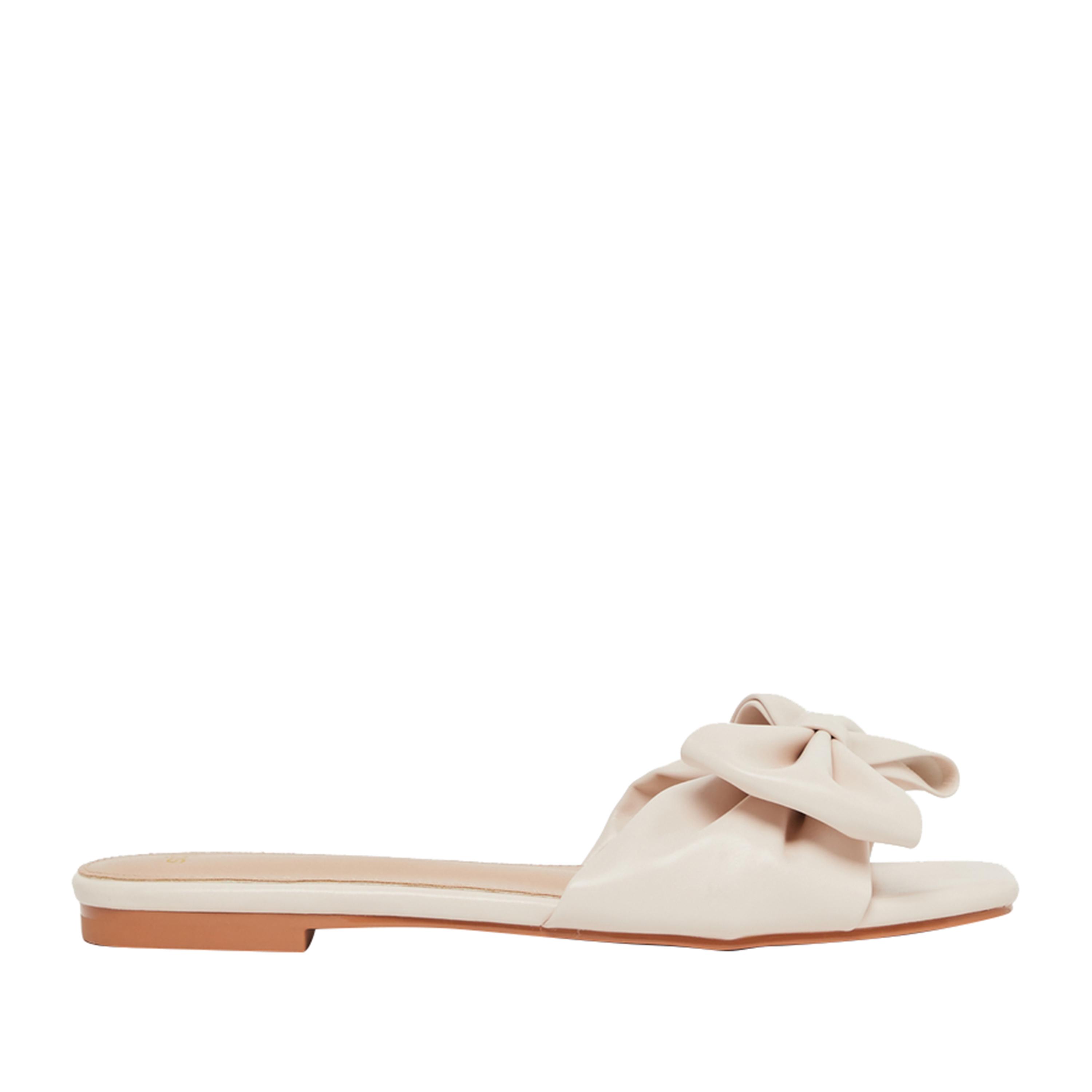 ستايلي - صندل مسطح مزين بشريط-women-shoes-sandals-flats-image-1