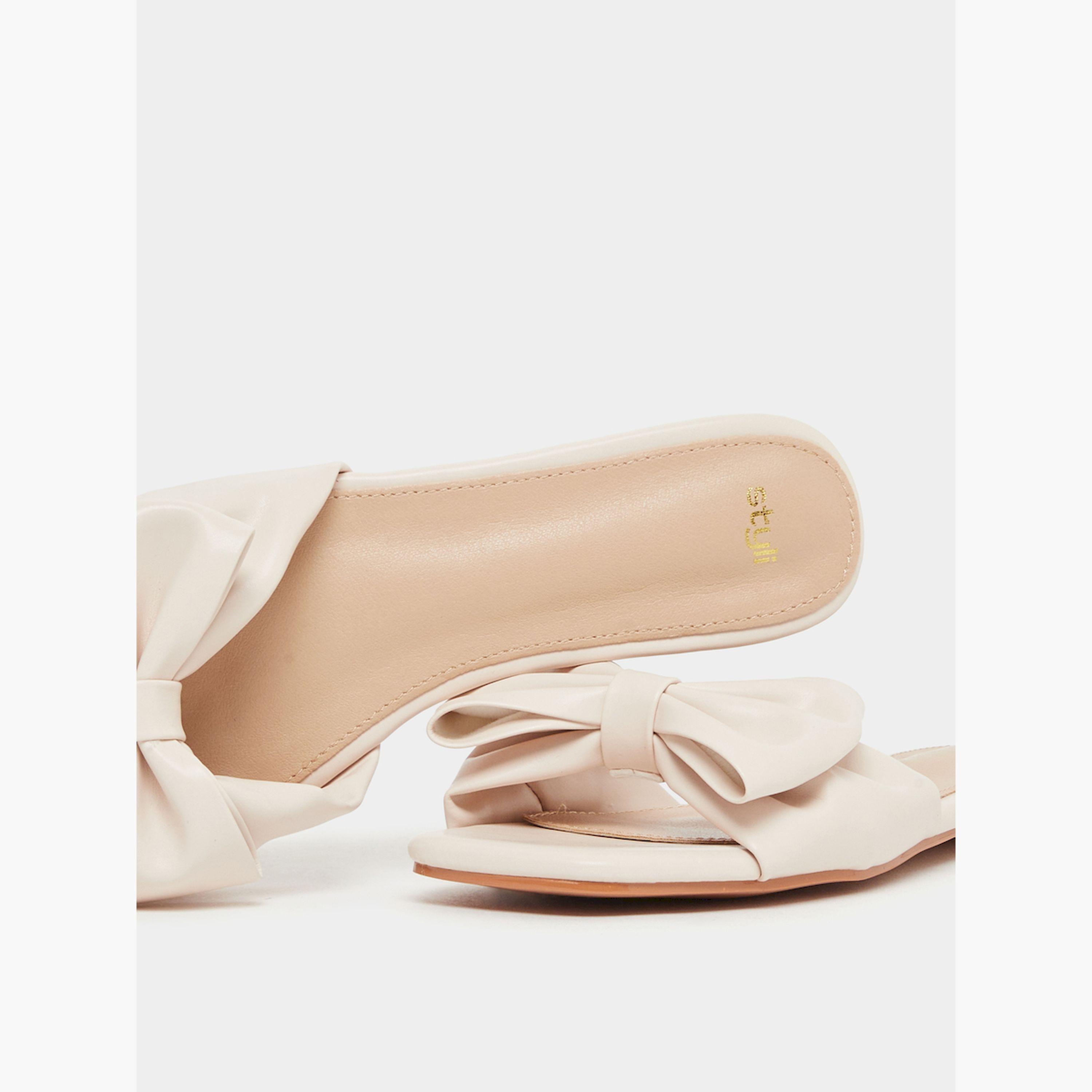 ستايلي - صندل مسطح مزين بشريط-women-shoes-sandals-flats-image-3