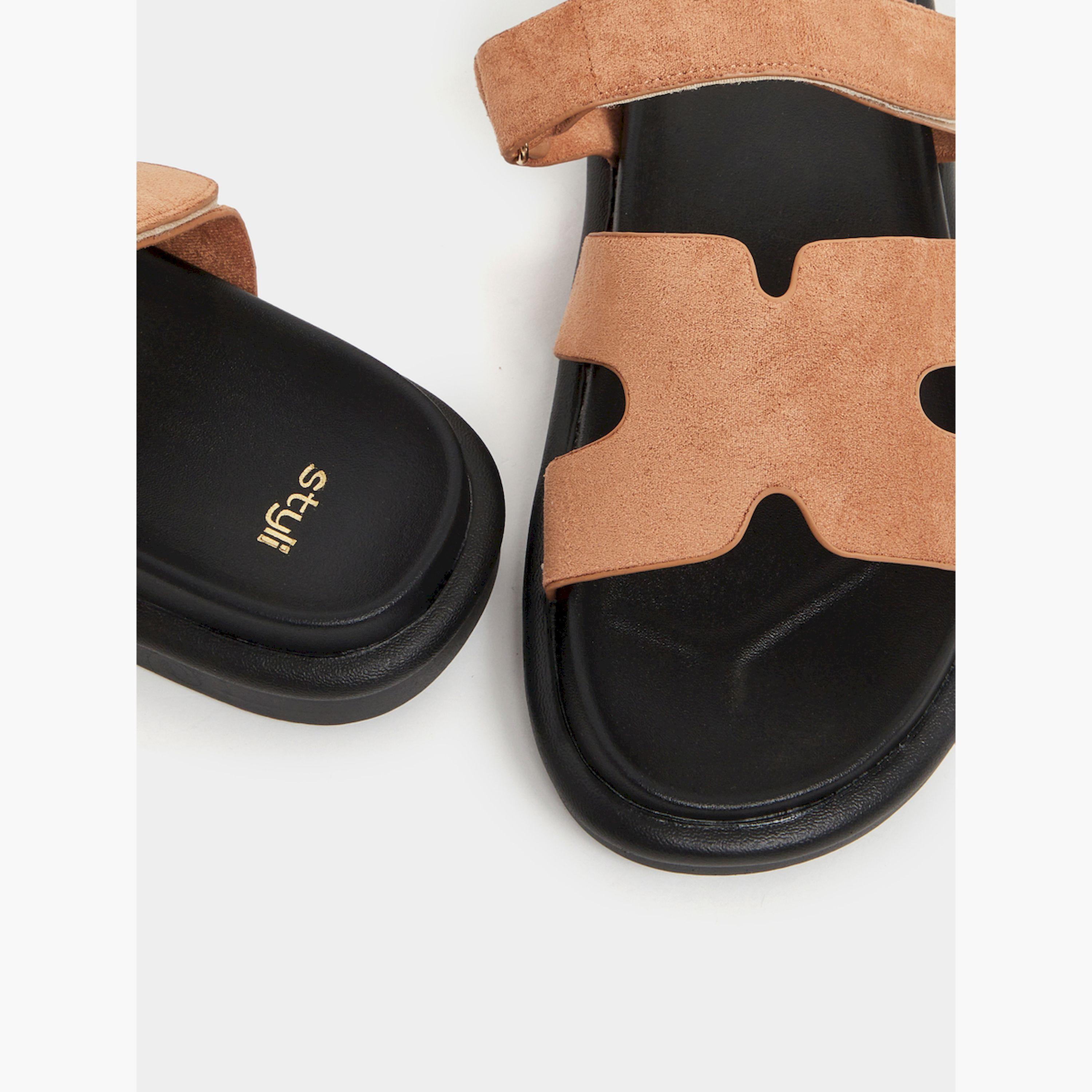Styli Cut Out Flat Sandals-women-shoes-sandals-flats-image-3