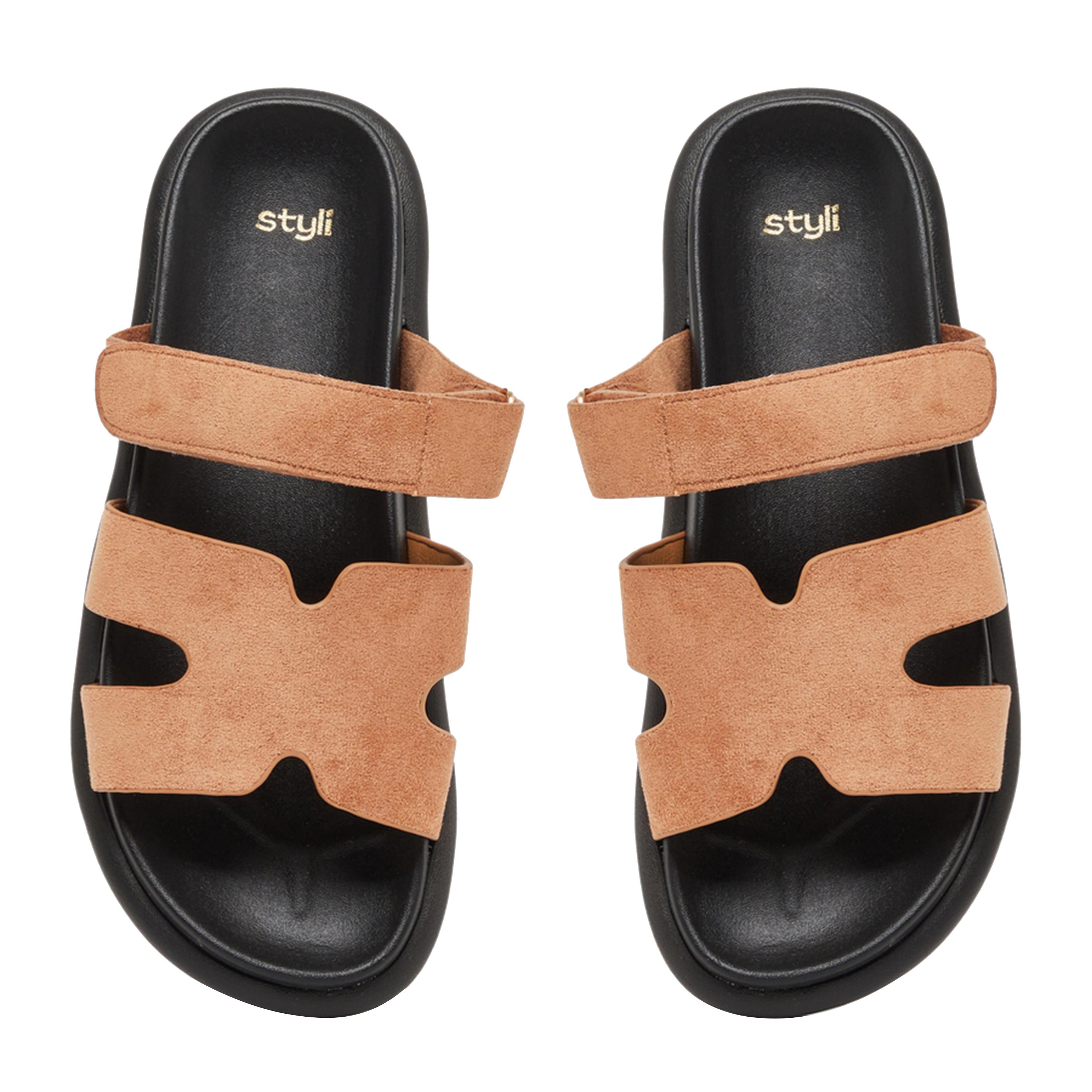 Styli Cut Out Flat Sandals-women-shoes-sandals-flats-image-5