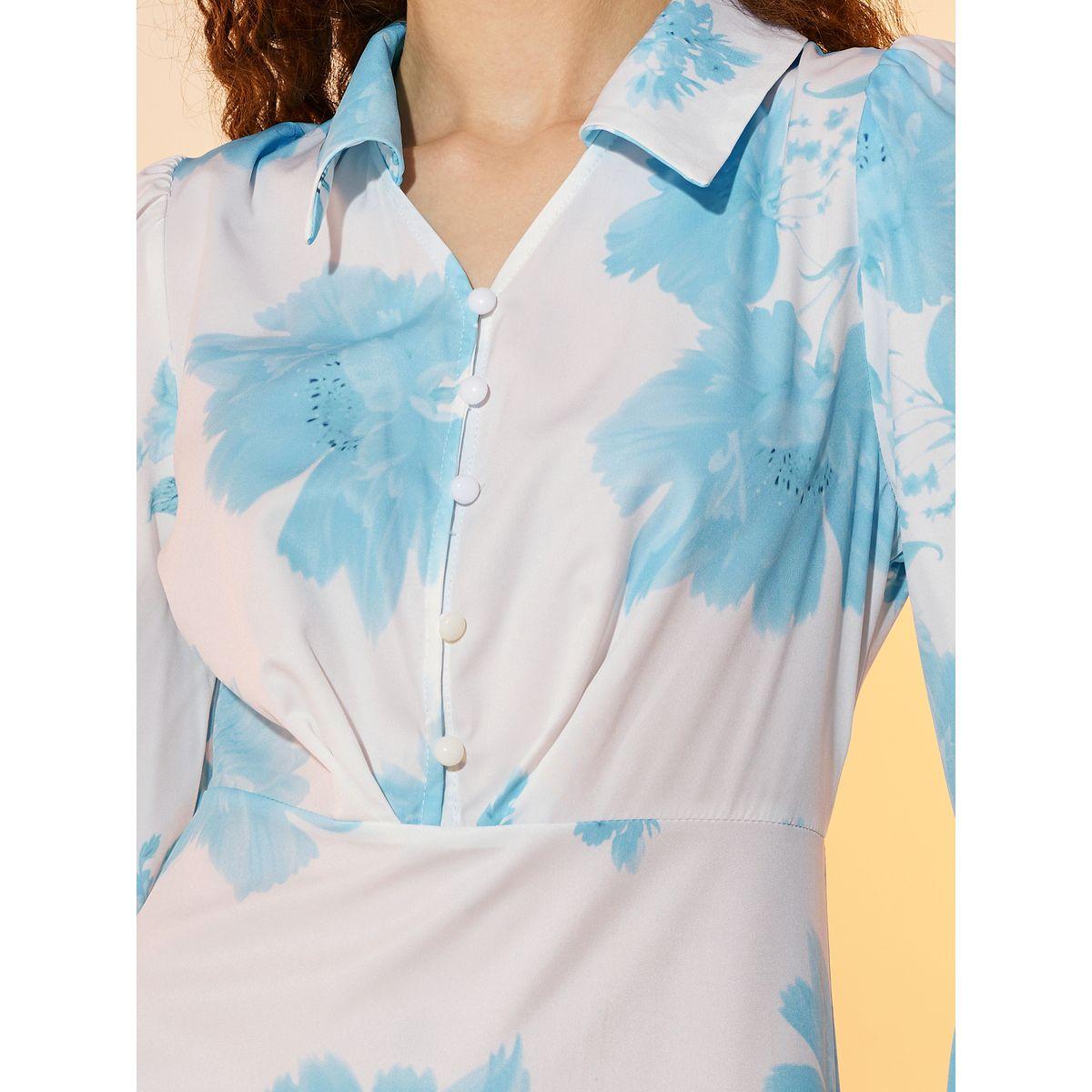 فستان طويل بطبعة زهور وحافة غير متماثلة الطول-women-clothing-dresses-image-3