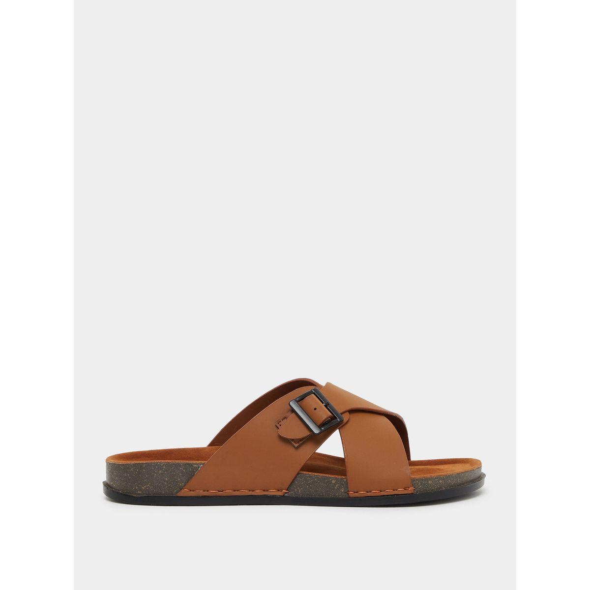 صندل بنعل بلاتفورم وسيور كروس-men-shoes-sandals-image-1