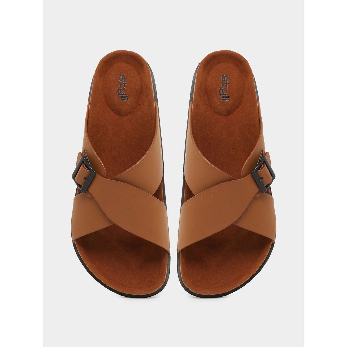 صندل بنعل بلاتفورم وسيور كروس-men-shoes-sandals-image-5