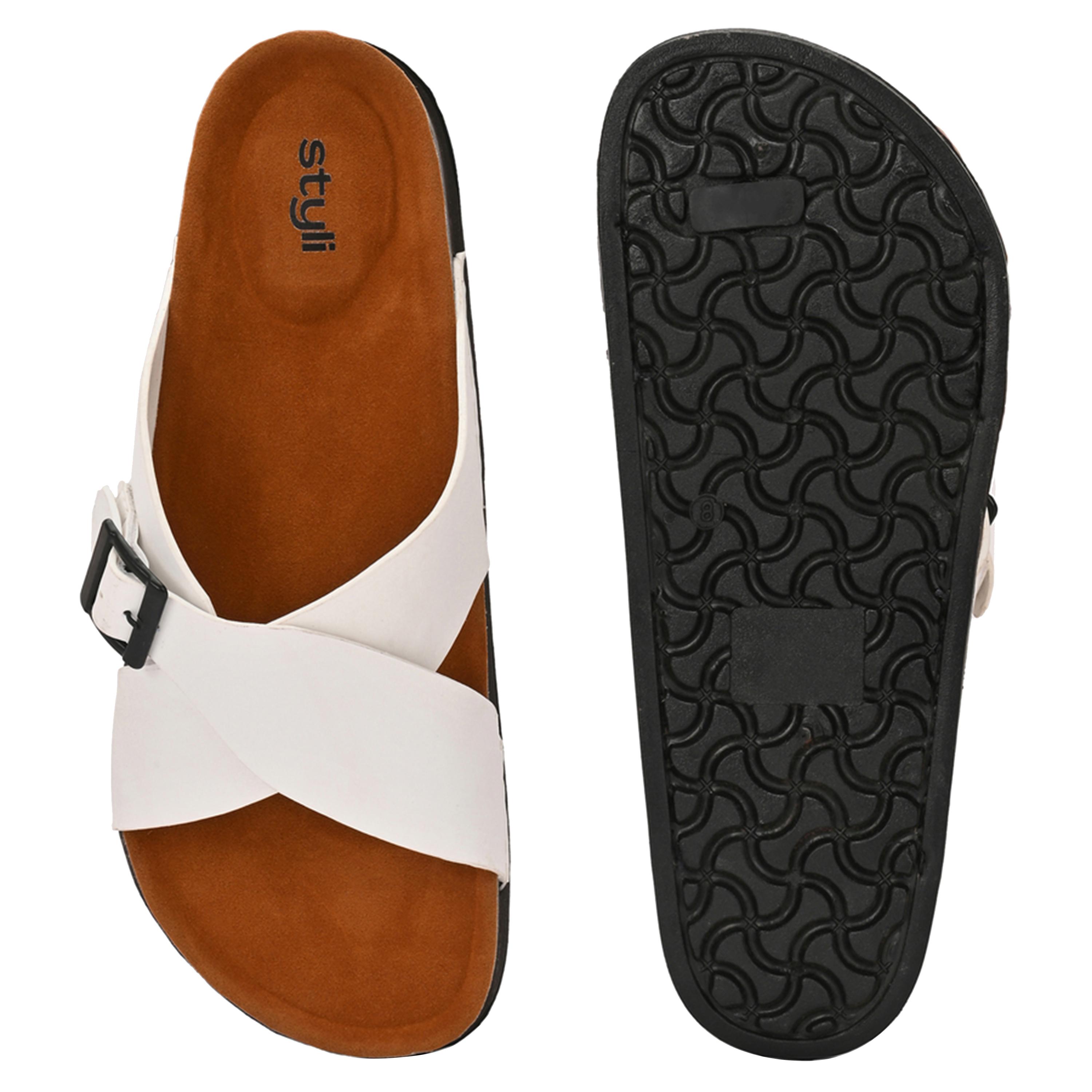 ستايلي - صندل بنعل سميك وشريط متقاطع-men-shoes-sandals-image-4