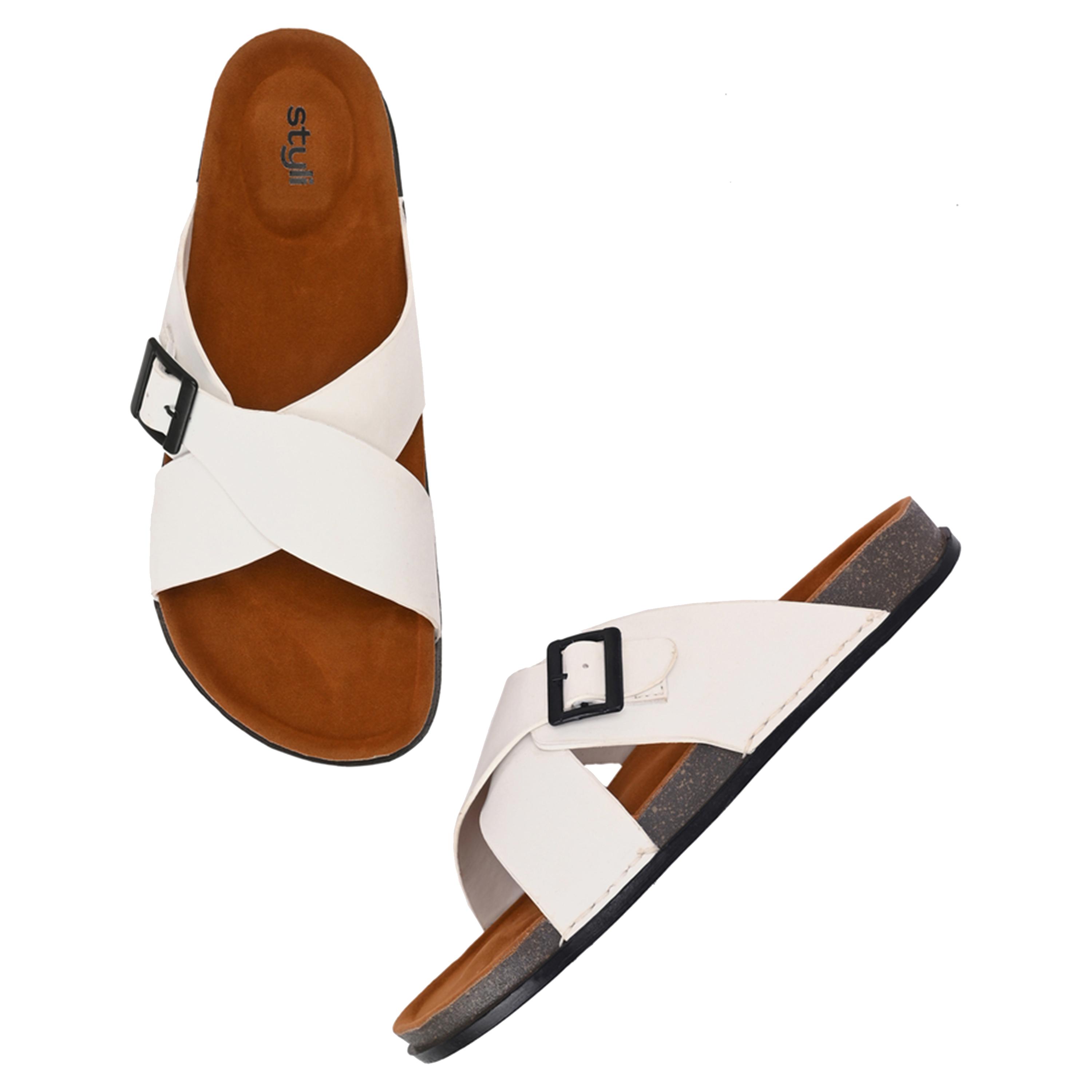 ستايلي - صندل بنعل سميك وشريط متقاطع-men-shoes-sandals-image-6