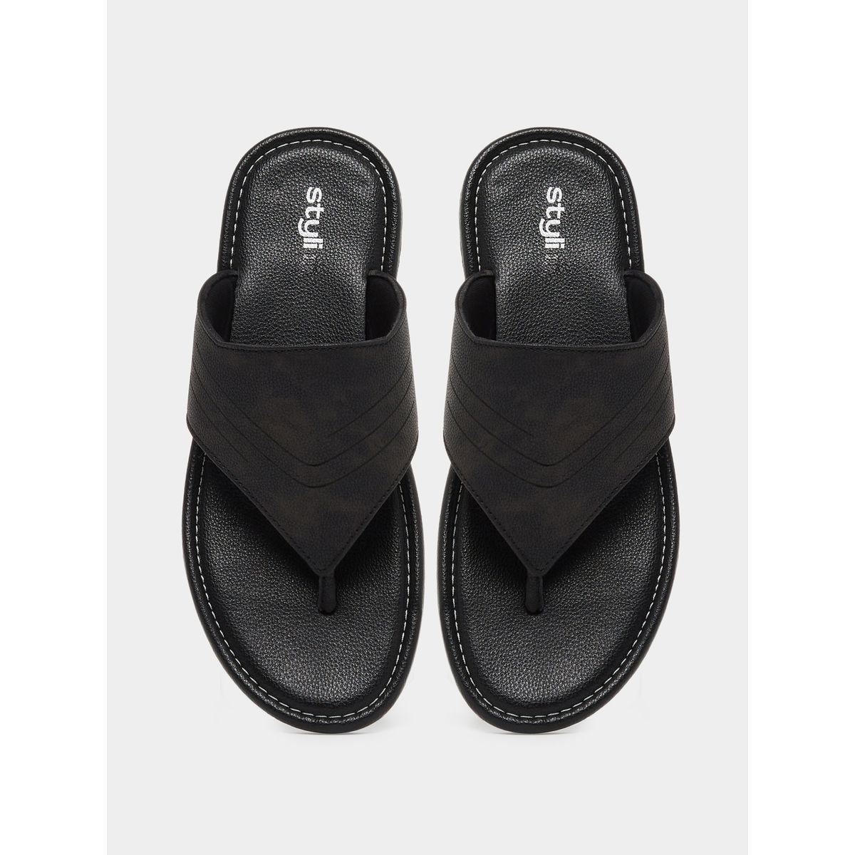Styli Plain Y Strap Sandals-men-shoes-sandals-image-5