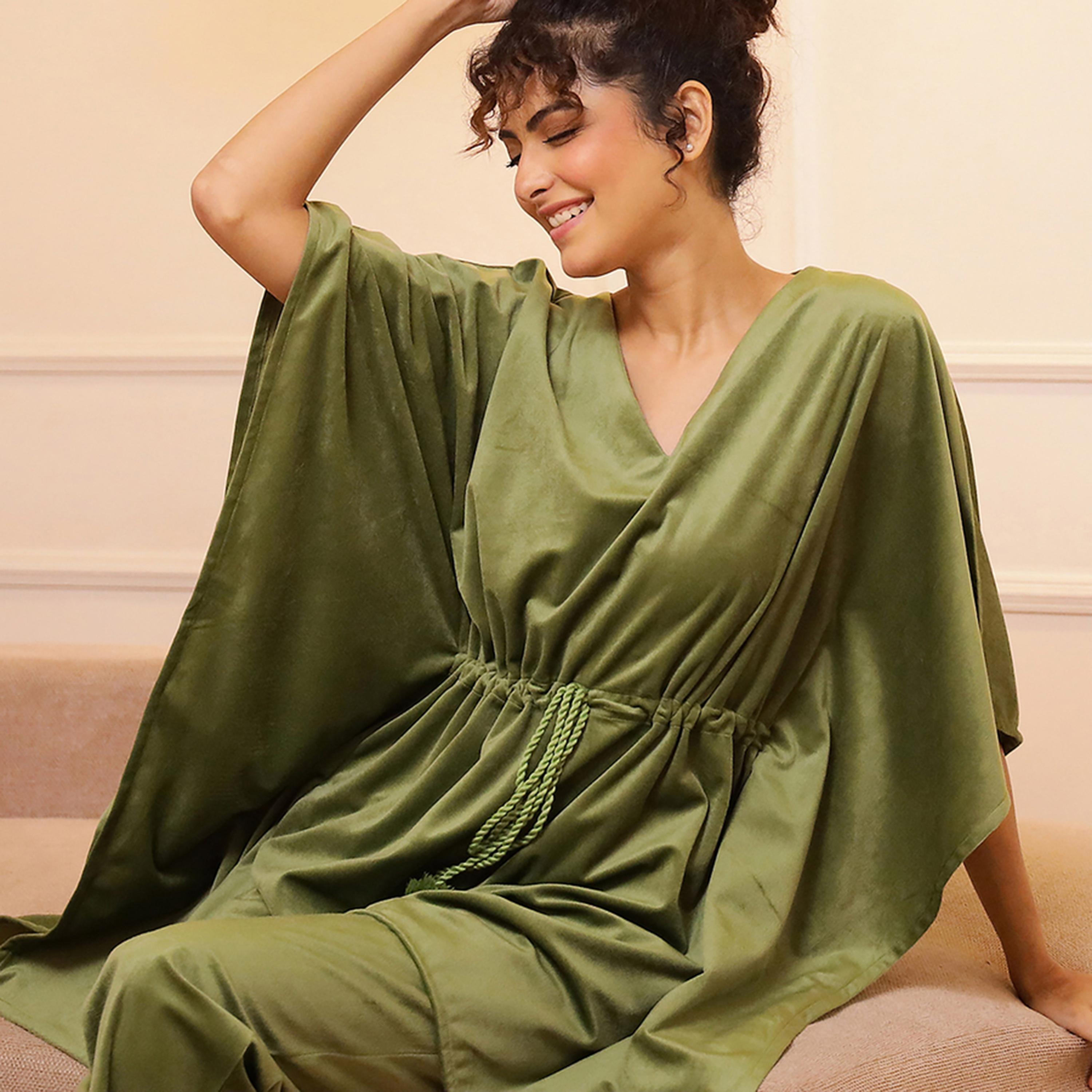 سانسكروتي هومز × ستايلي - طقم نوم للنساء من المخمل-women-clothing-nightwear-pyjamas-longsets-image-7
