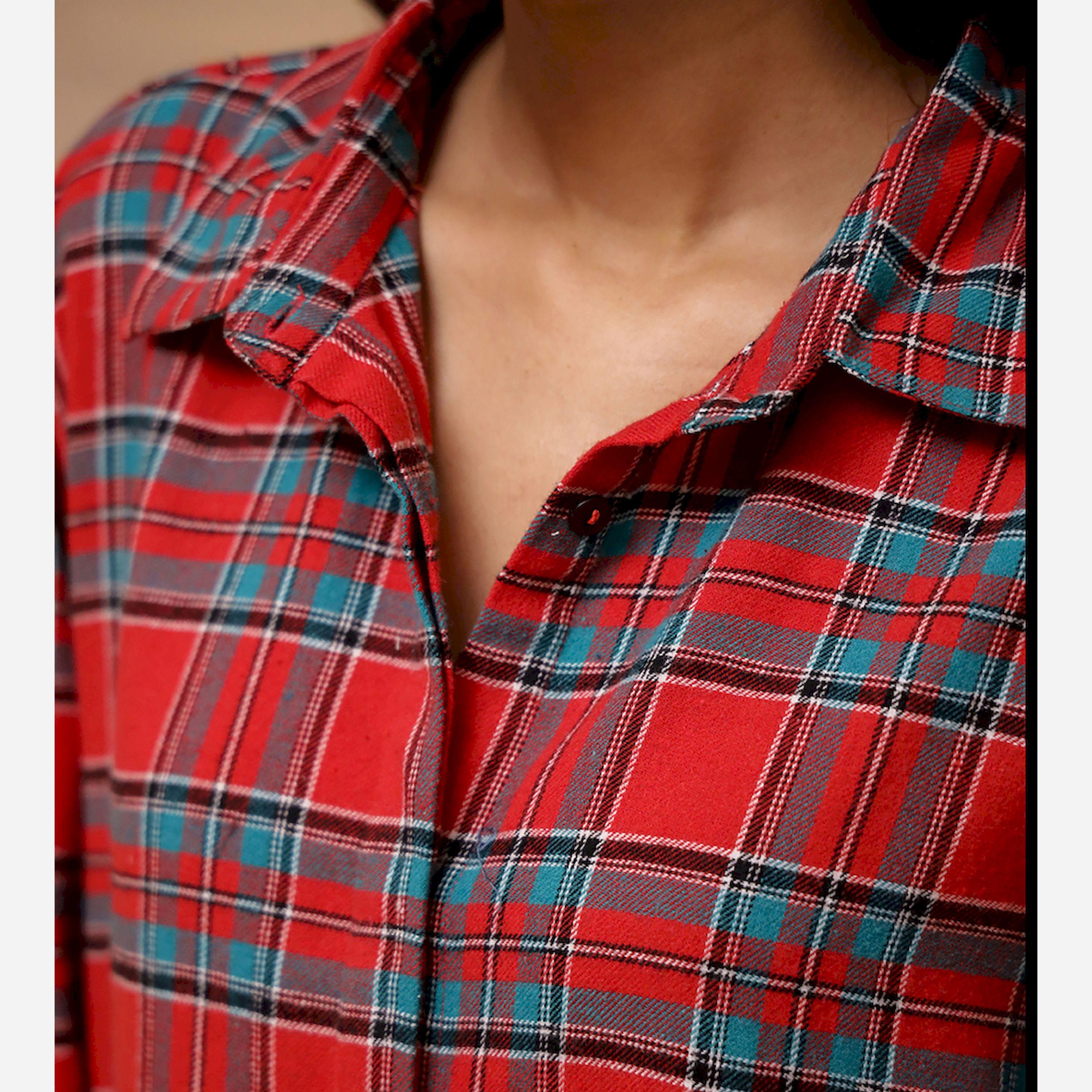 Sanskrutihomes X Styli Women Checkered Pure Cotton Night Suit-women-clothing-nightwear-pyjamas-longsets-image-7