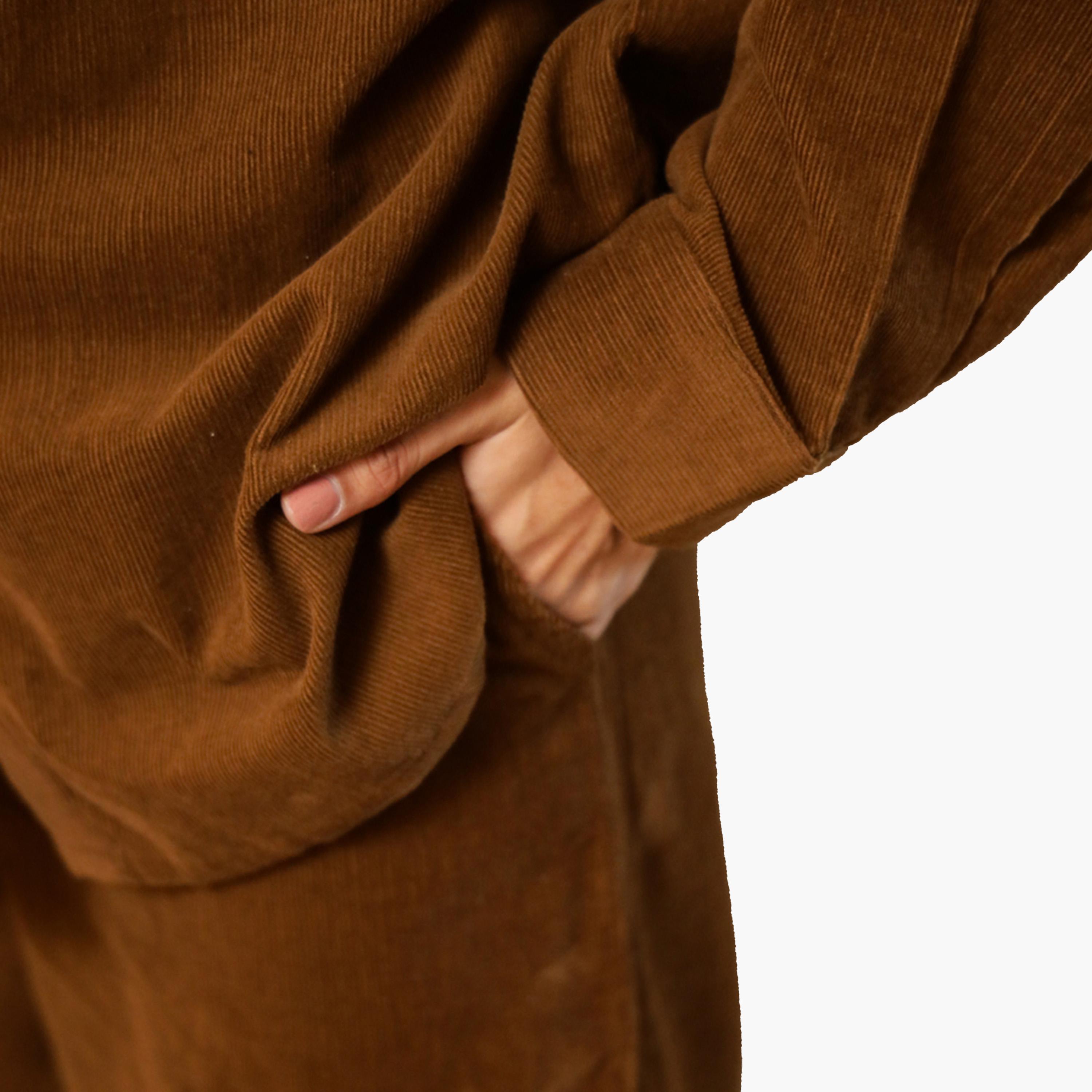 Sanskrutihomes X Styli Long Sleeves Corduroy Shirt With Trousers-women-clothing-coordsets-image-7
