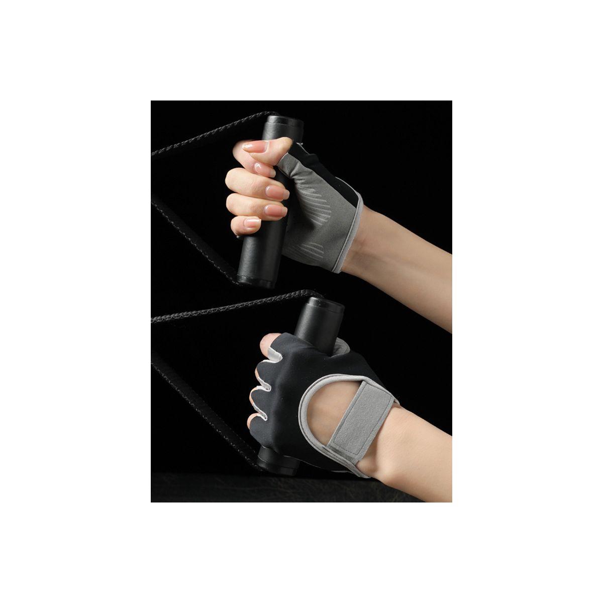 Styli Stripe Design Silicon Grip Lifting Gloves-women-clothing-sportswearandactivewear-trackpantsandtracksuits-image-2