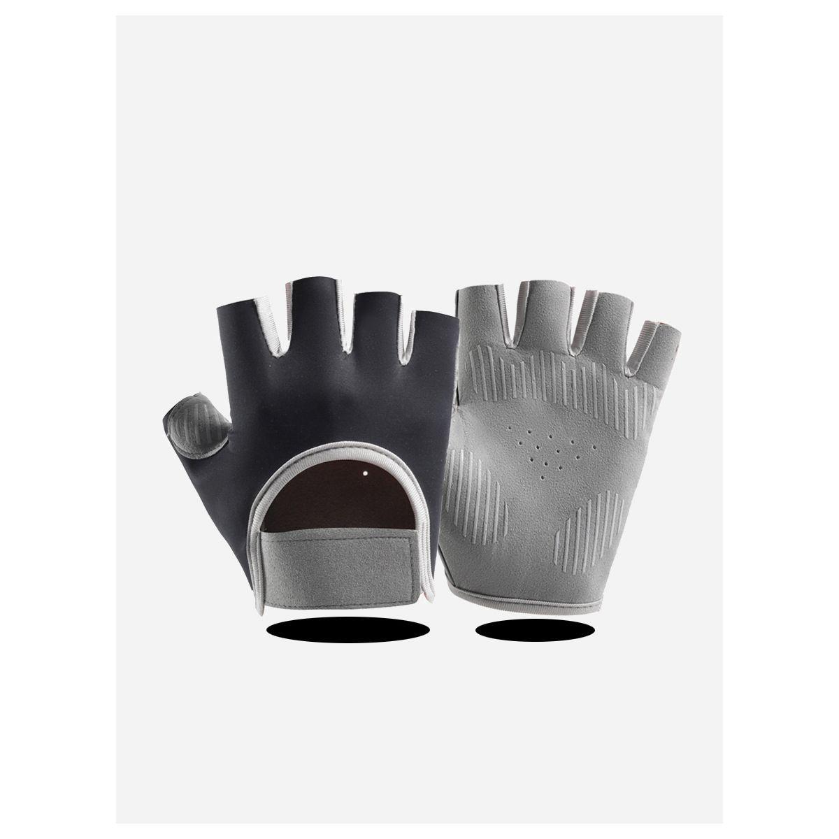 Styli Stripe Design Silicon Grip Lifting Gloves-women-clothing-sportswearandactivewear-trackpantsandtracksuits-image-3