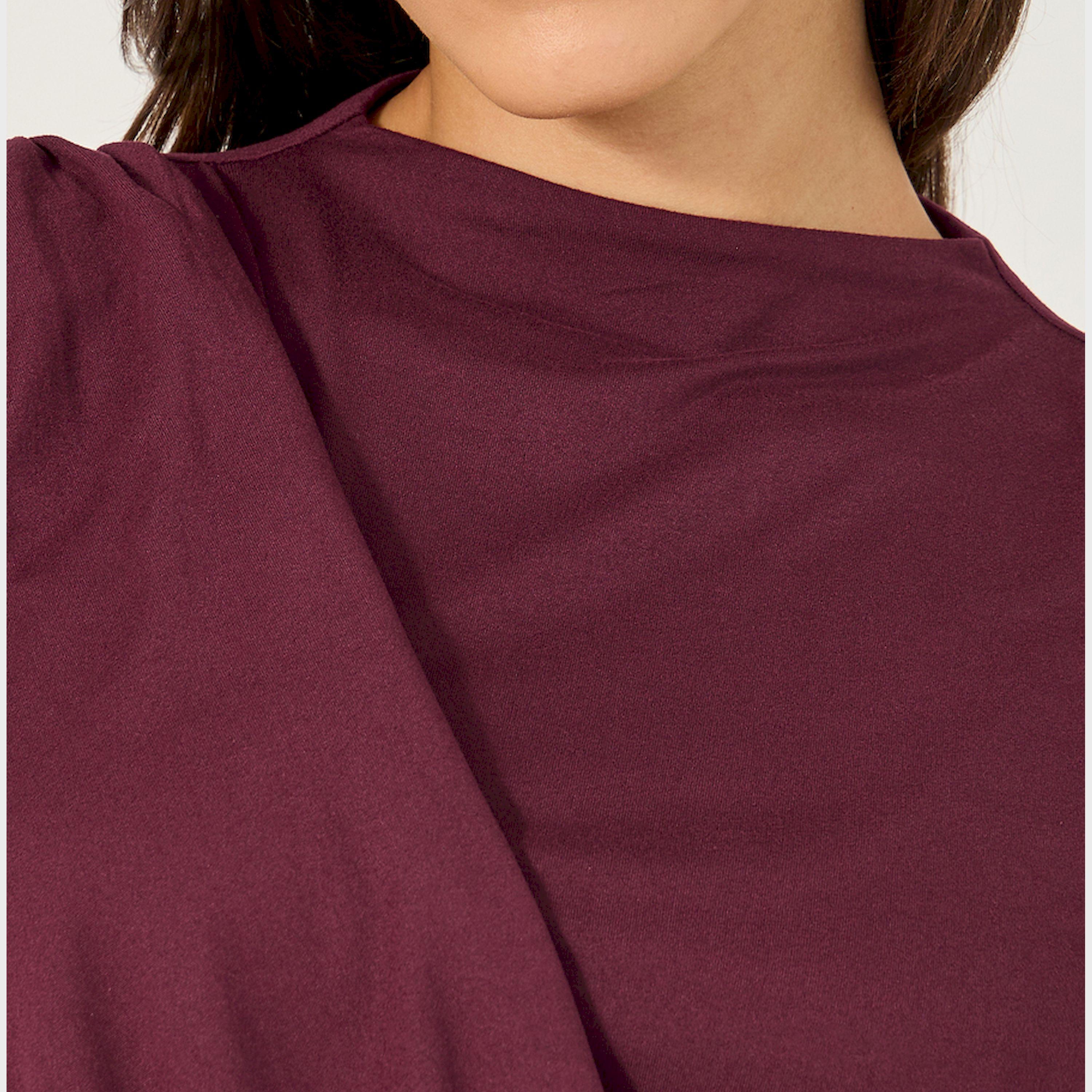 Styli Solid Boat Neck Pleated Knit Top-women-clothing-tshirts-image-5