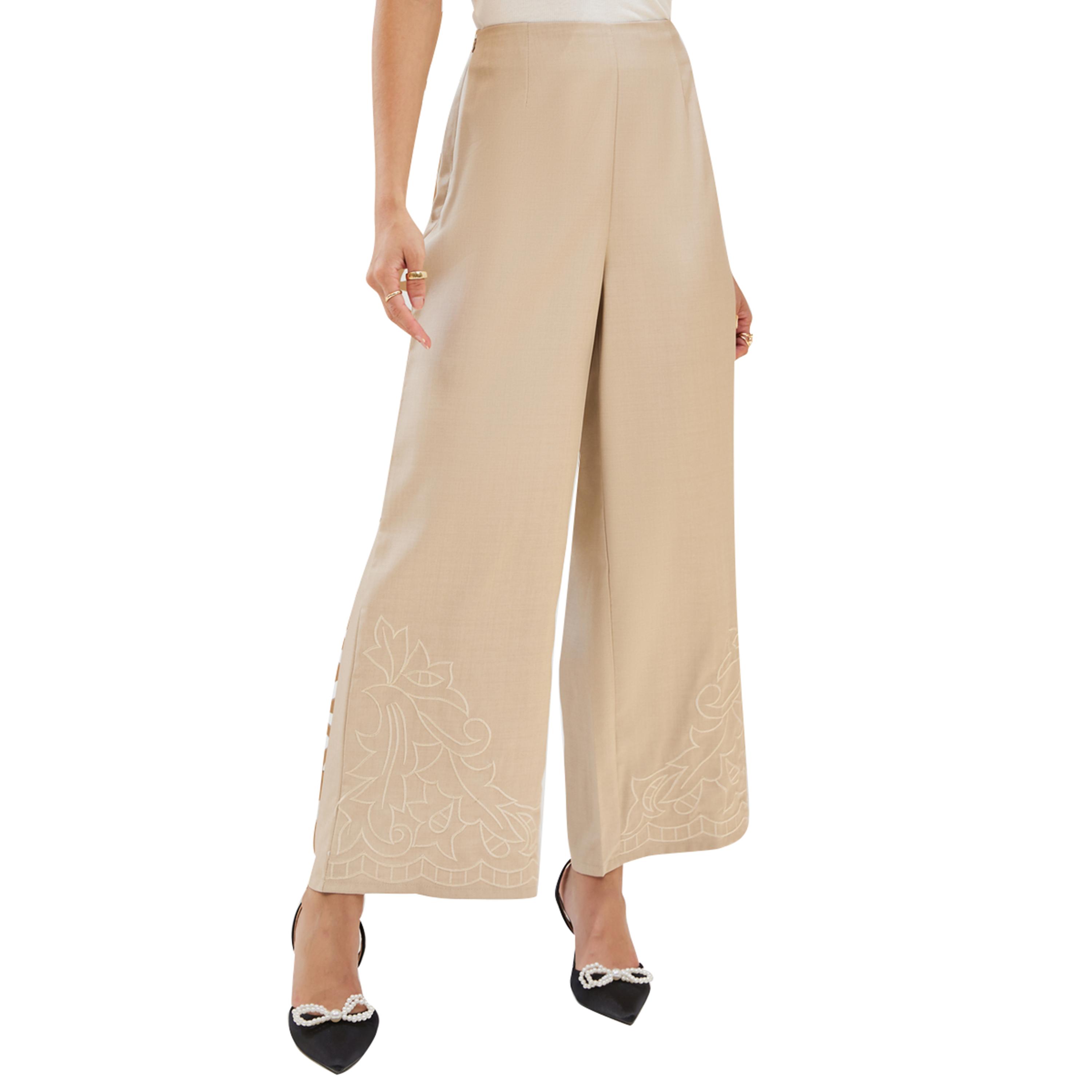 Styli Embroidered Wide Leg Tailored Pants-women-clothing-bottoms-trousers-image-2