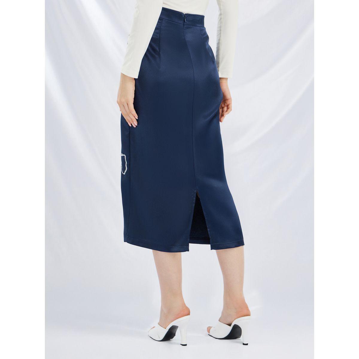 Styli Embroidered Straight Fit Satin Midi Skirt-women-clothing-bottoms-skirts-image-4