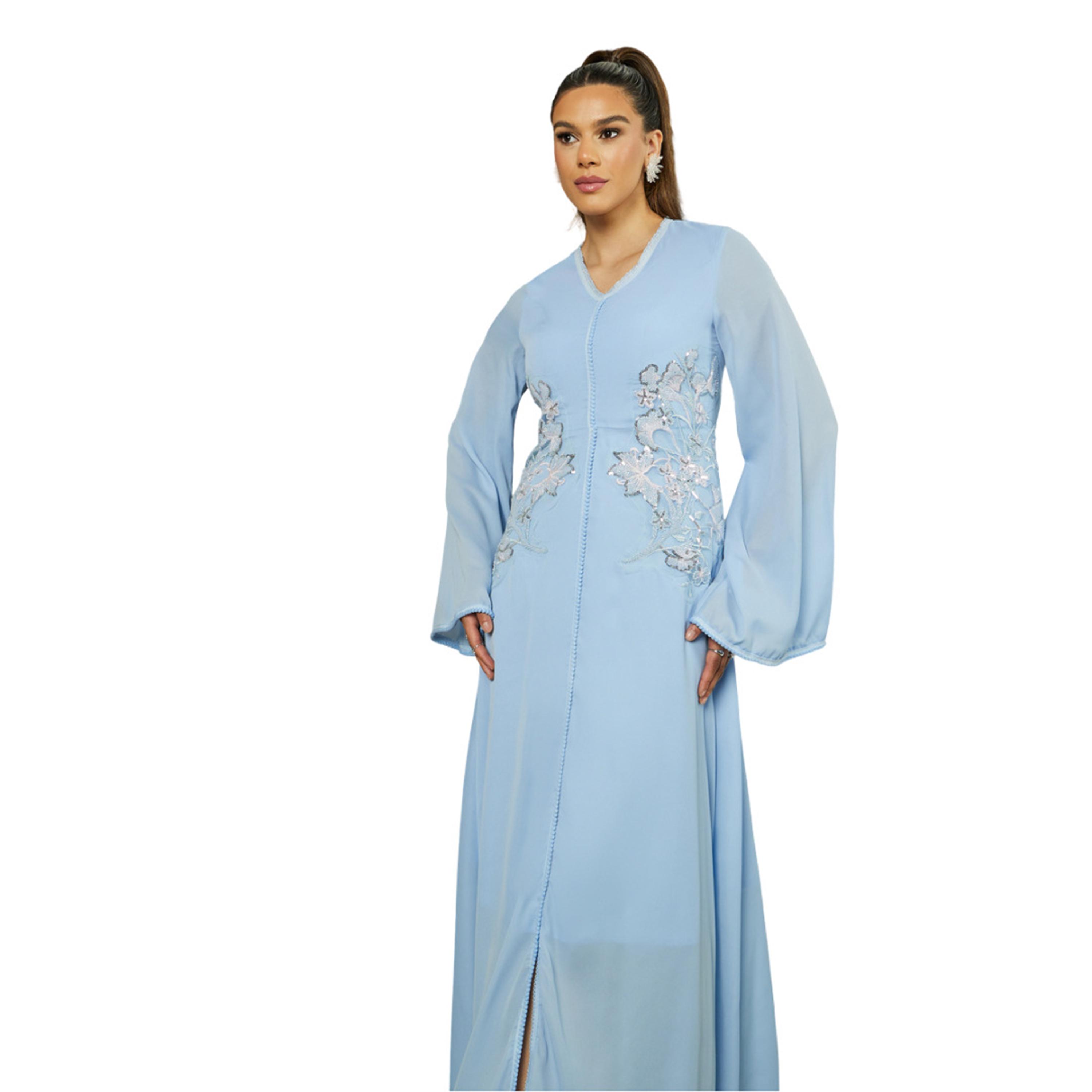 ستايلي - فستان ماكسي بأكمام جرس-women-clothing-dresses-image-3