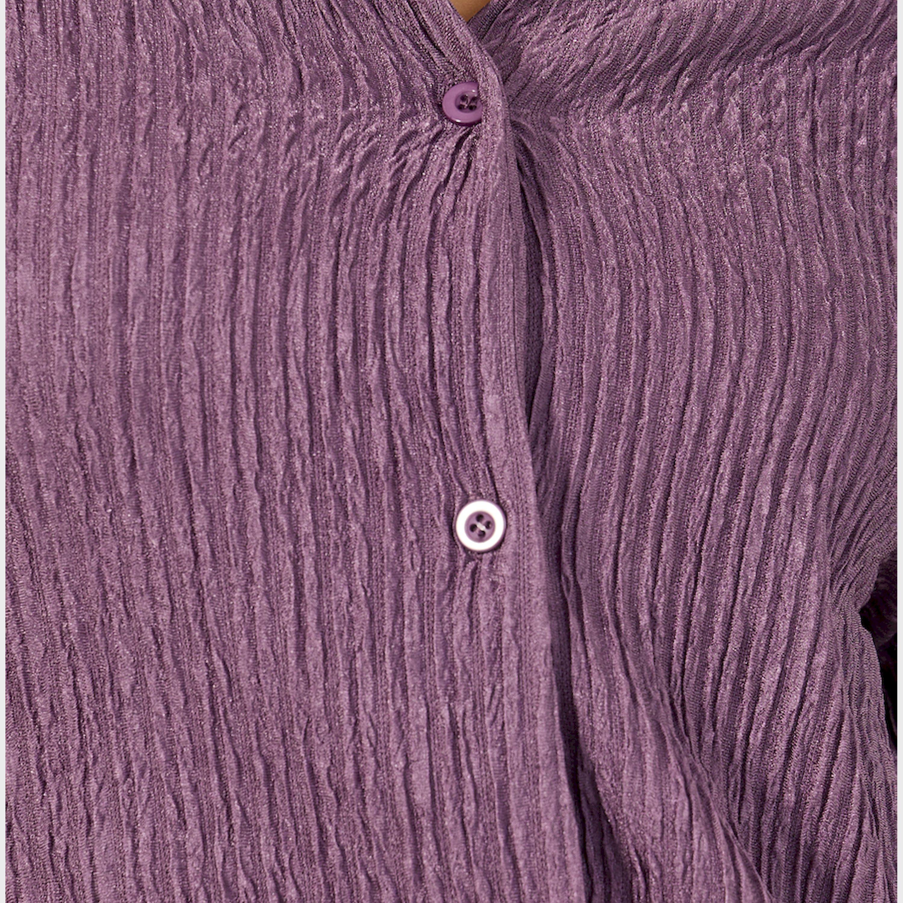 Styli Textured Balloon Sleeve Spread Collar Shirt-women-clothing-shirtsandblouses-shirts-image-4