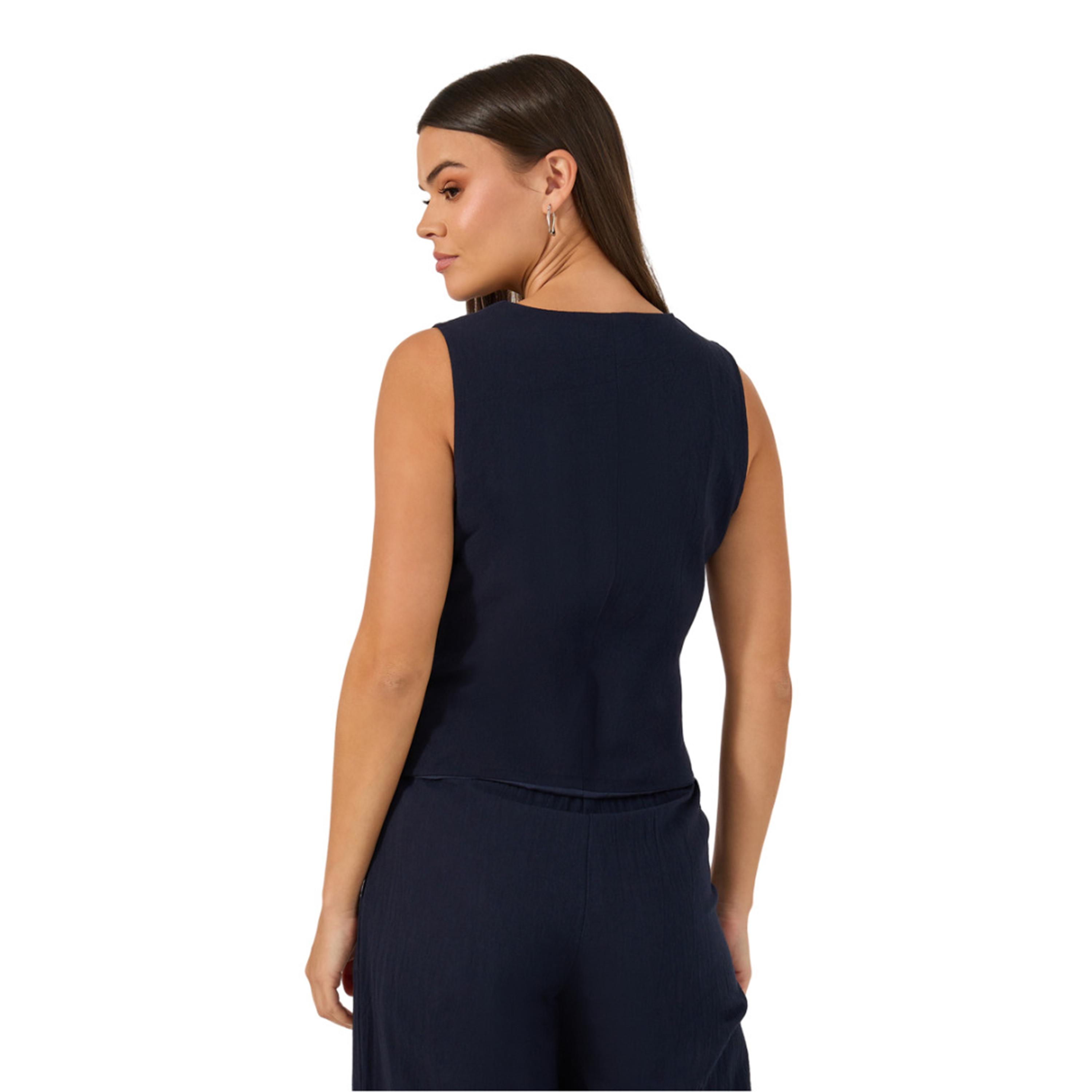 ستايلي -  بلوزة سادة بدون أكمام برقبة V-women-clothing-shirtsandblouses-blouses-image-4