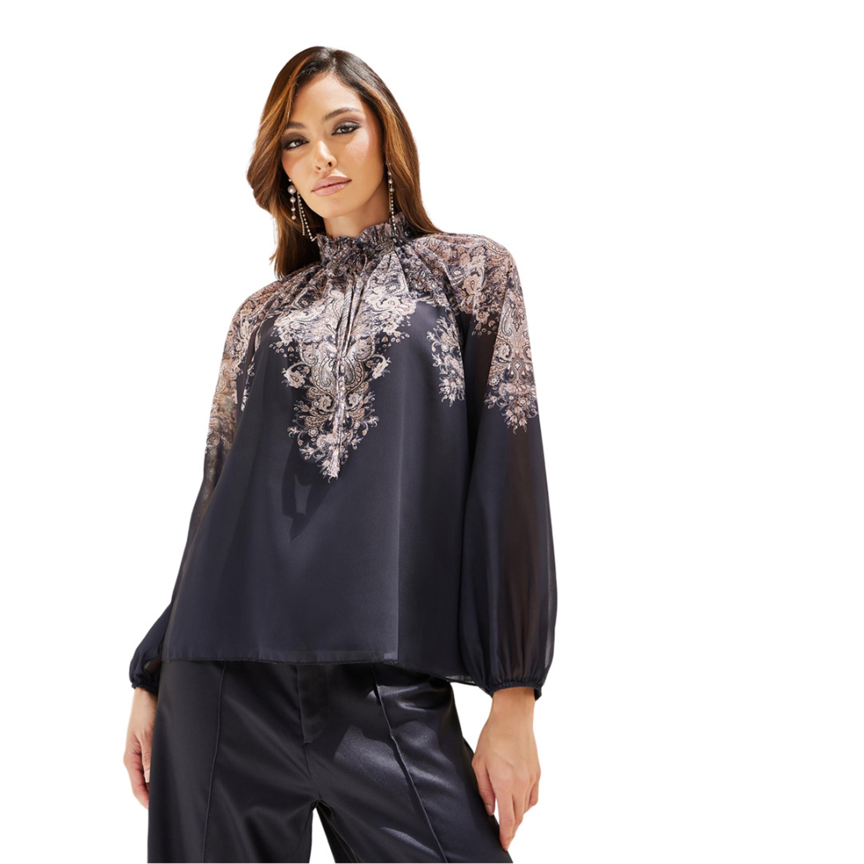 Styli Placement Print Balloon Sleeve Blouse-women-clothing-shirtsandblouses-blouses-image-3