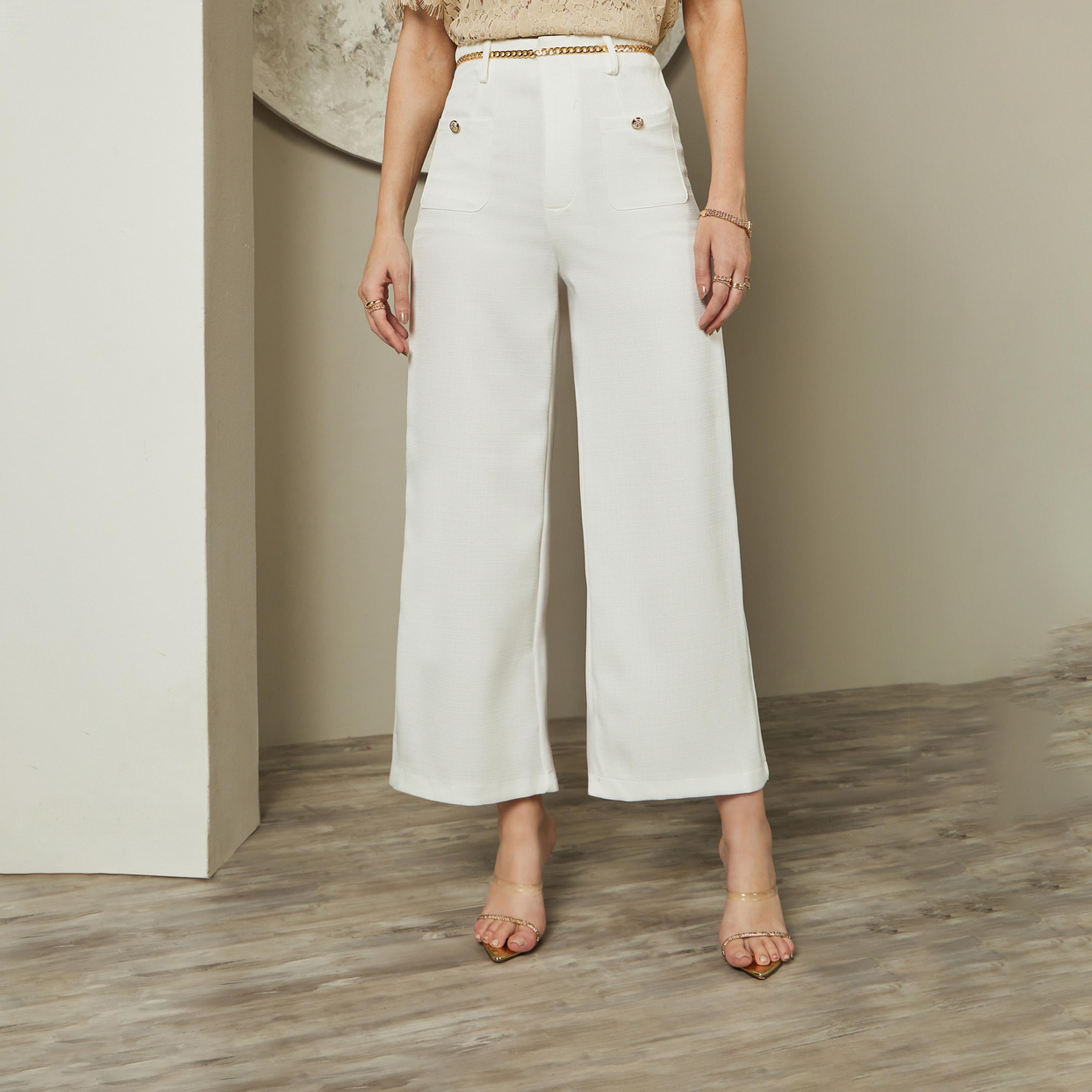 Styli Mid Rise Wide Leg Pants With Chain Belt Detail-women-clothing-bottoms-trousers-image-2