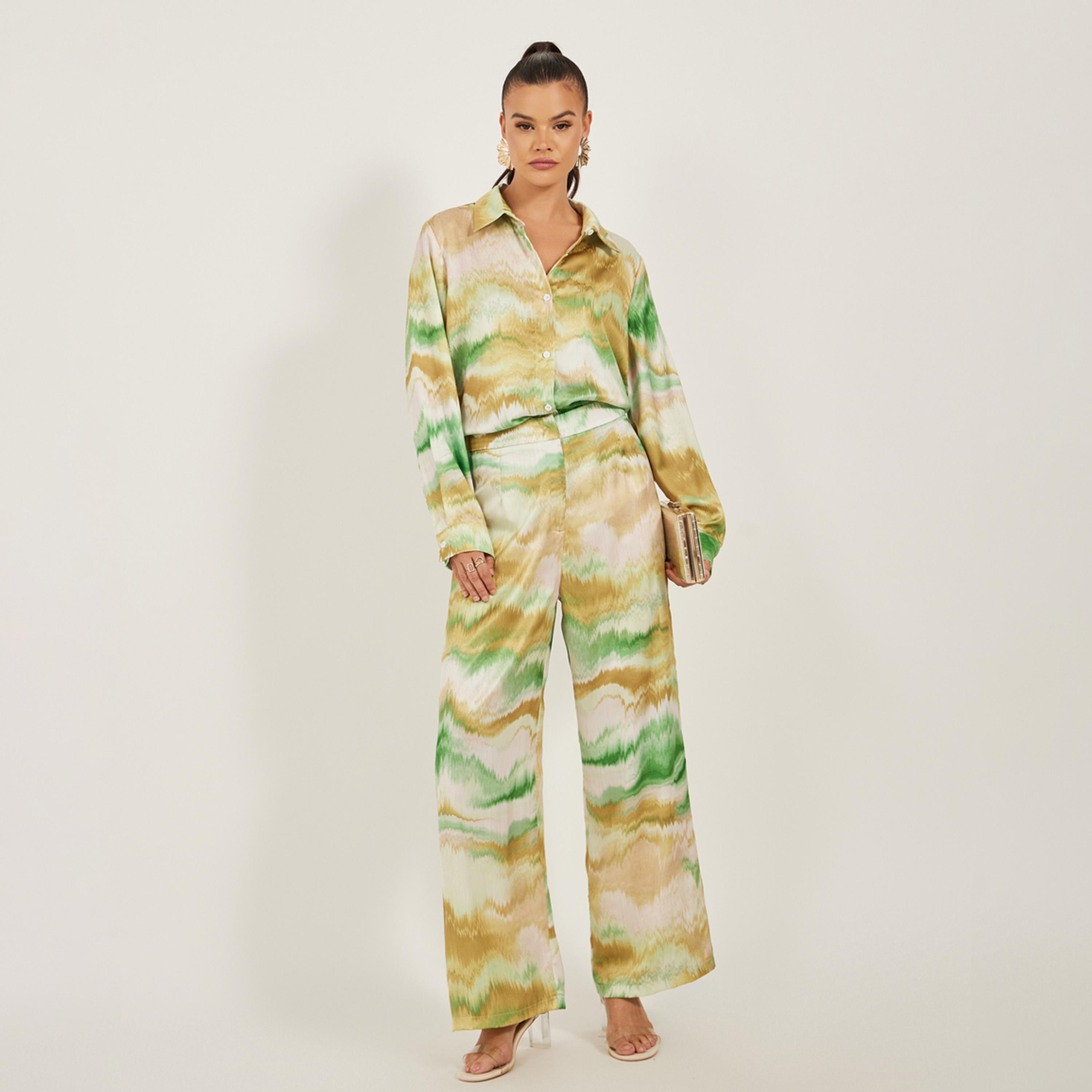 Styli Mid Rise Abstract Printed Wide Leg Pants-women-clothing-bottoms-trousers-image-1