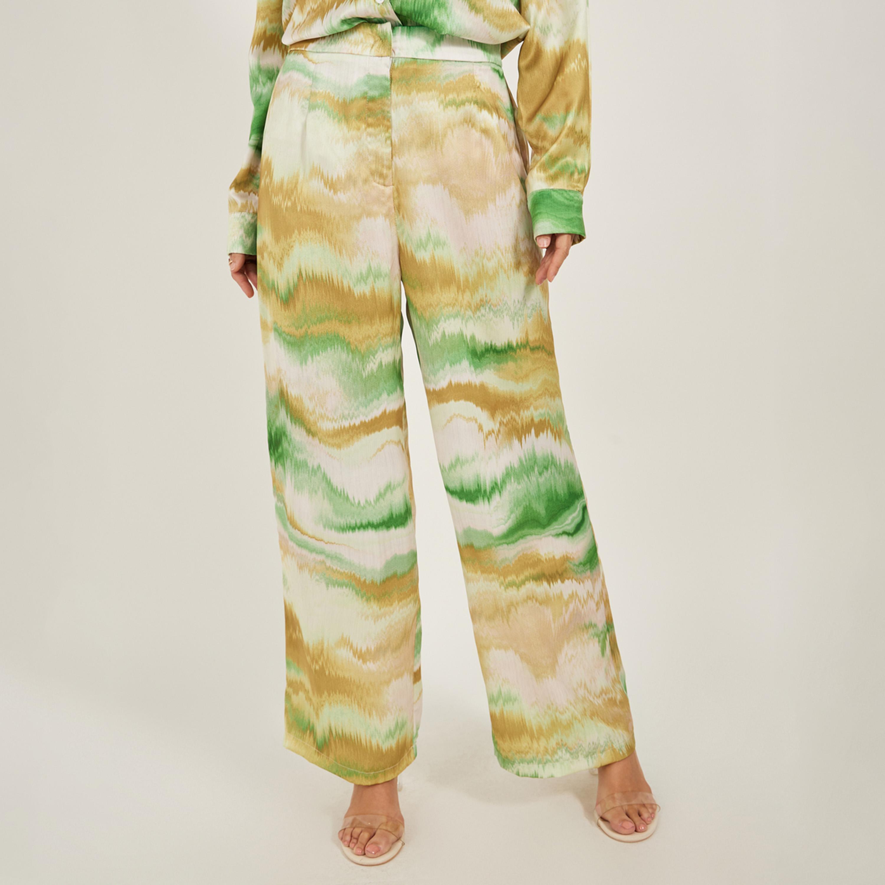 Styli Mid Rise Abstract Printed Wide Leg Pants-women-clothing-bottoms-trousers-image-2
