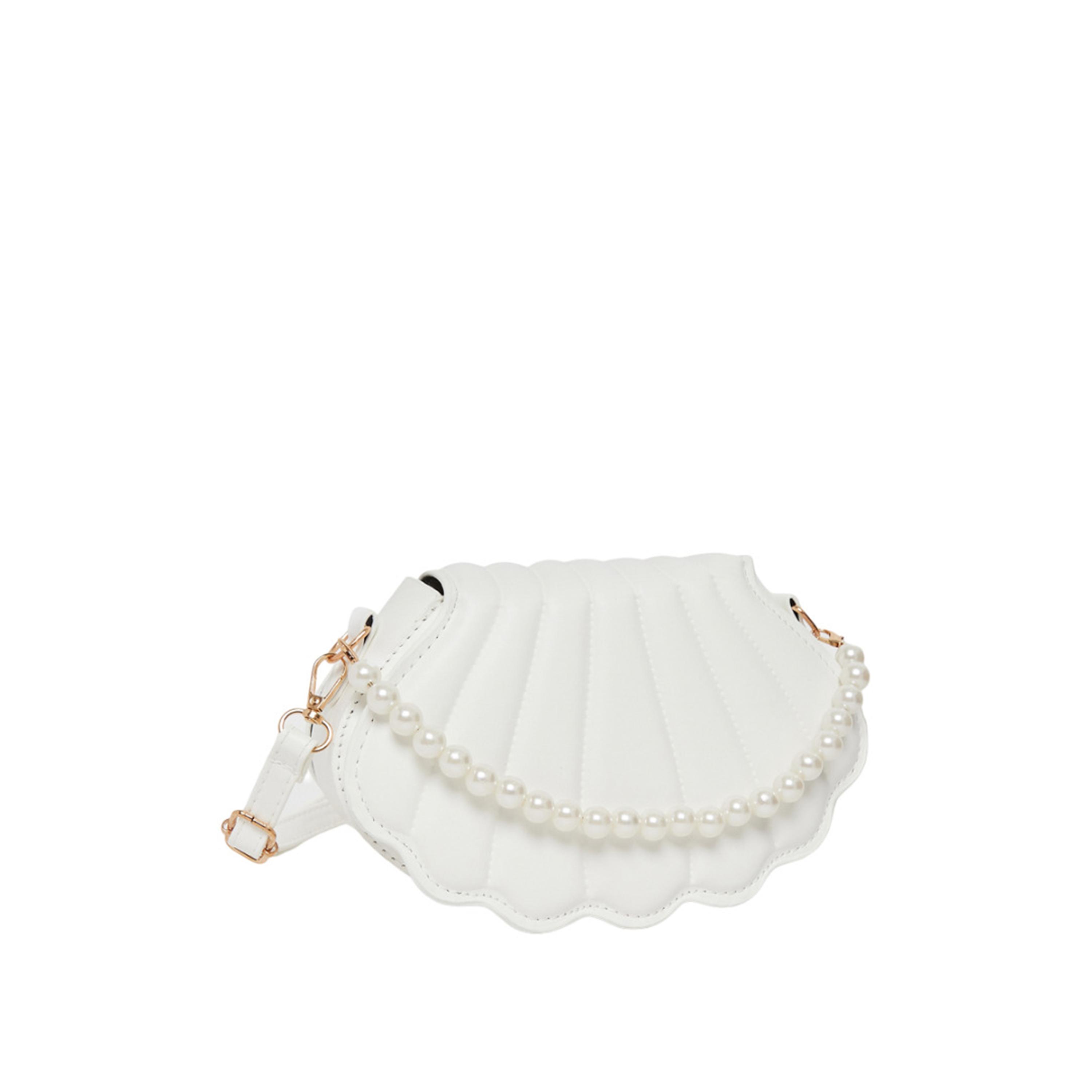 ستايلي - شنطة كروس بودي مبطنة على شكل صدفة بحرية مع مقبض من اللؤلؤ الصناعي-women-bagsandwallets-handbags-image-1