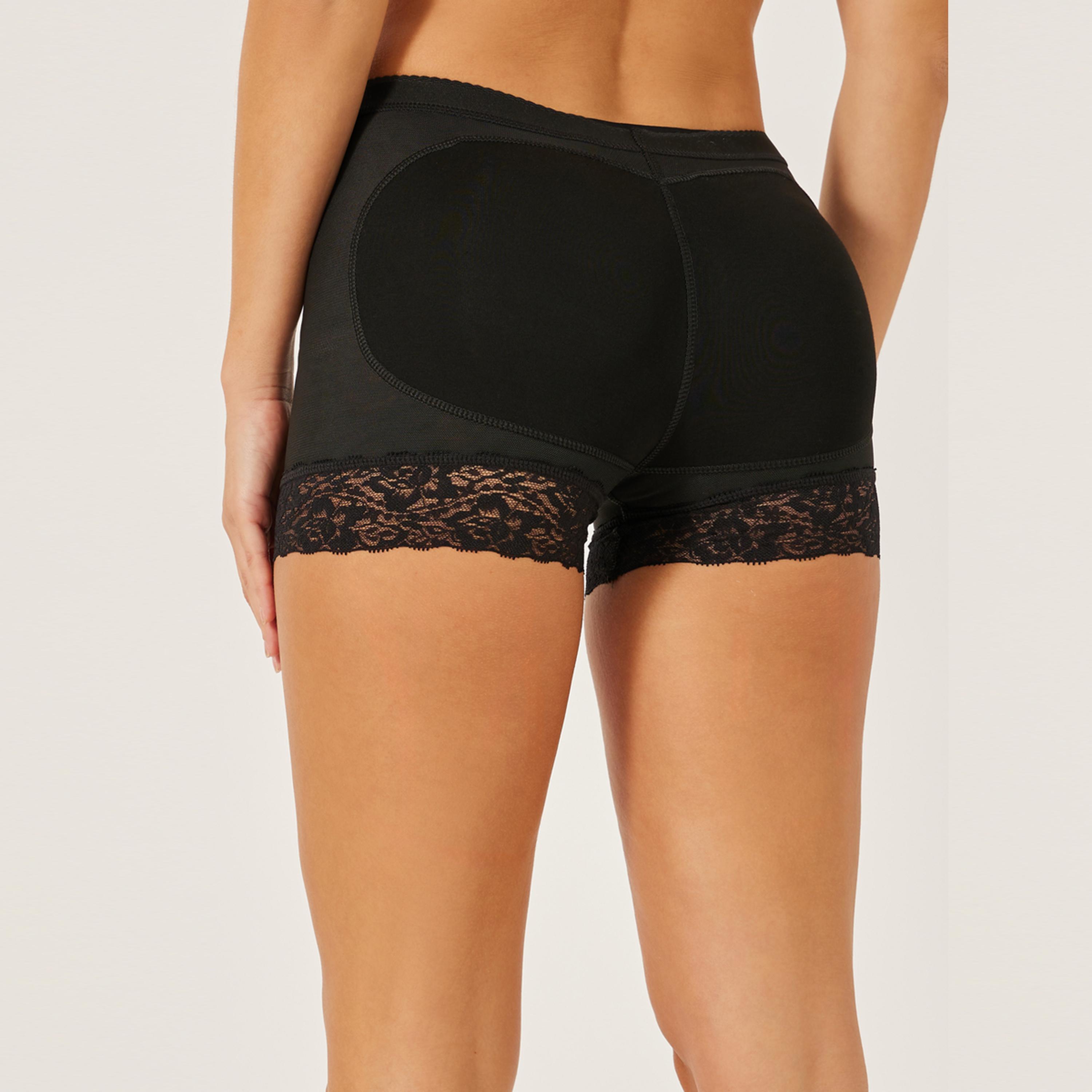 Styli Lace Trim Bum Lifting Shaping Brief-women-clothing-lingerie-shapewear-image-5