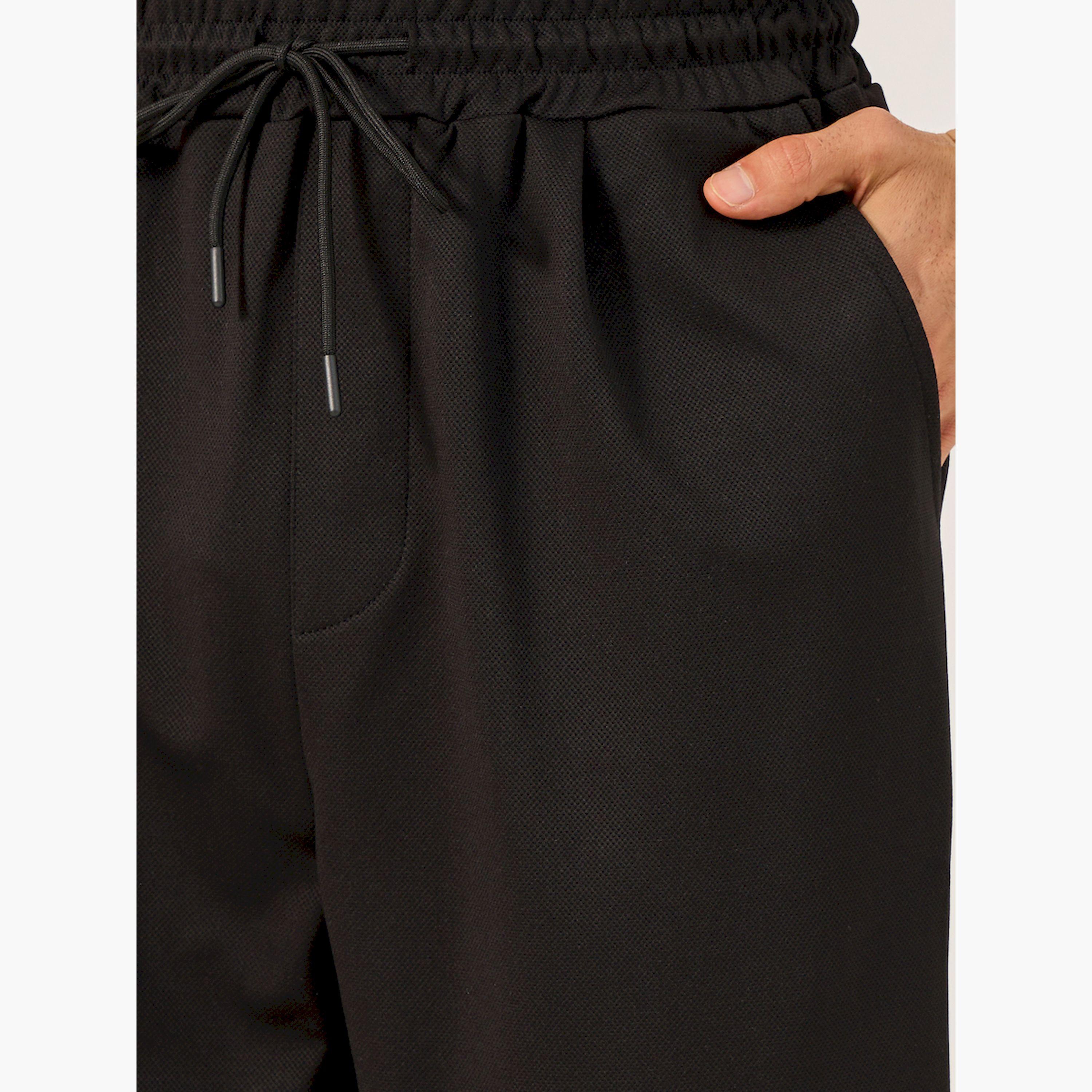 Styli Solid Turn-Up Hem Shorts-men-clothing-bottoms-shorts-image-3