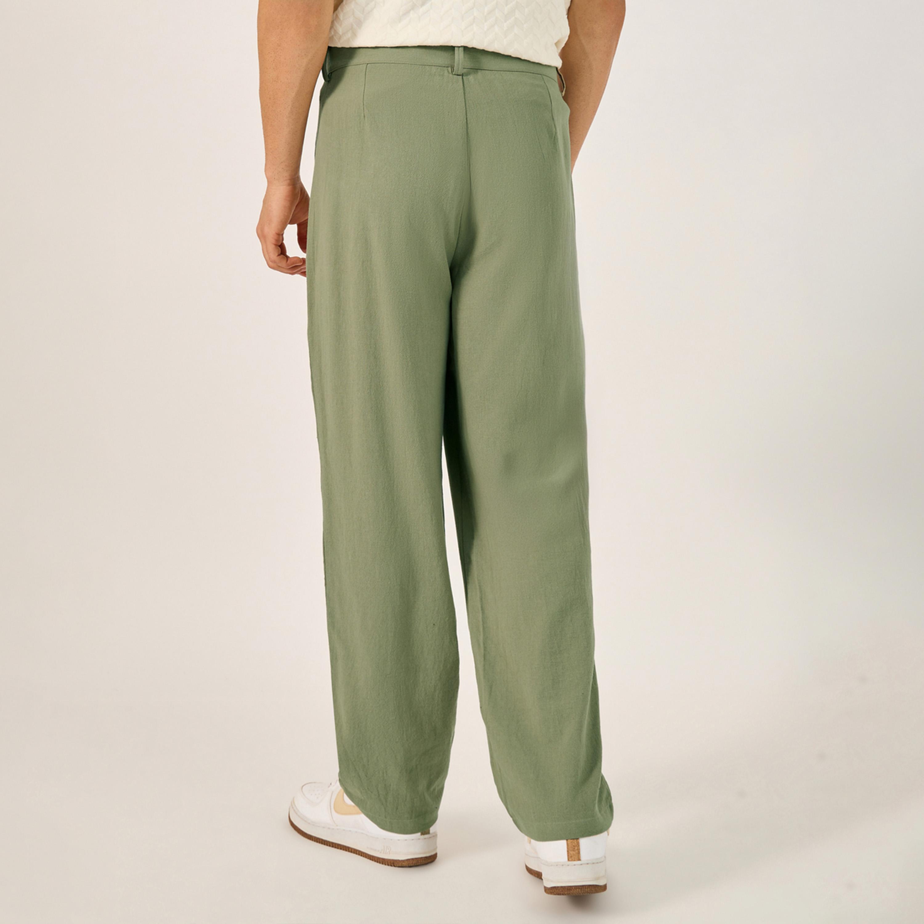 ستايلي - بنطال كسرات بقصة مريحة-men-clothing-bottoms-trousersandchinos-trousers-image-4