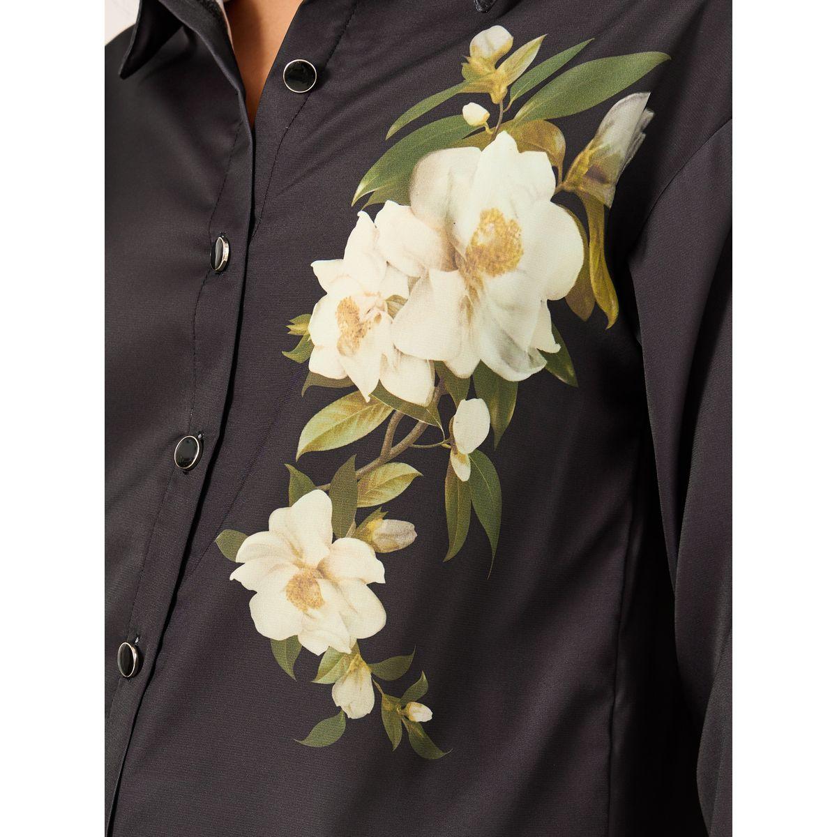 طقم منسق من بنطال بأرجل واسعة وبلوزة بطبعة زهور-women-clothing-coordsets-image-3